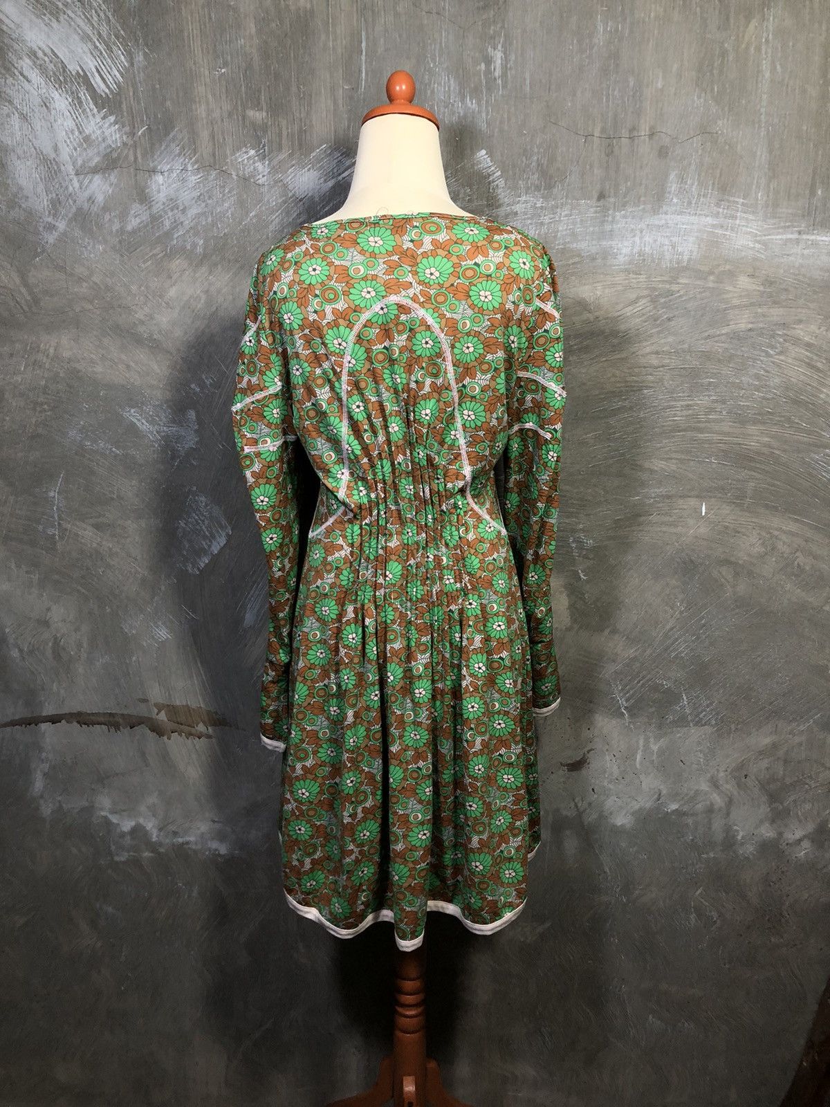 Issey Miyake Issey Miyake Zucca Flower Midi Dress Size M / US 6-8 / IT 42-44 - 13 Thumbnail