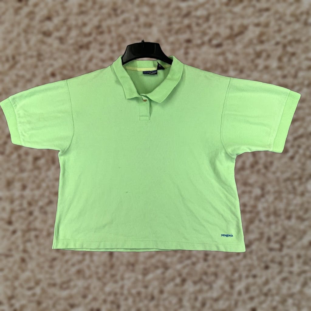 Patagonia Patagonia Polo Shirt Womens Large Green 100% Cotton Knit Crop Read Polo Shirt Women Green 100% Cotton Knit Cropped Polo Mens? Size L / US 10 / IT 46 - 1 Thumbnail