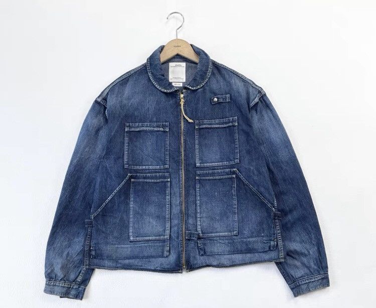 image of Visvim Enfield Hunting Dry Jacket in Blue, Men's (Size Medium)