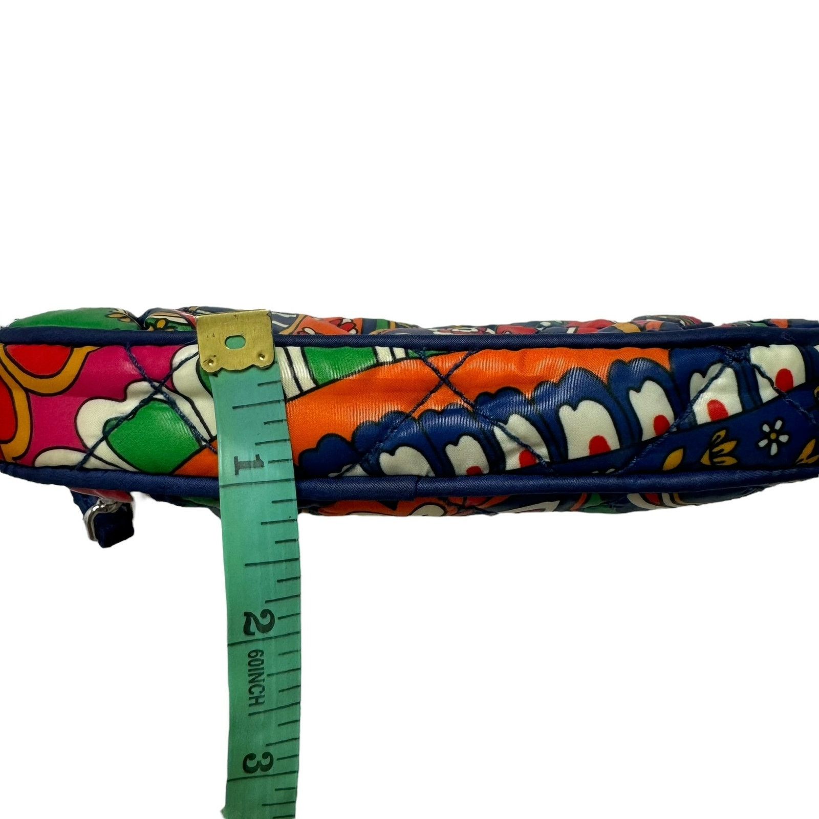 Vera Bradley VERA BRADLEY Lapis Blue Paisley Puffy Wristlet Wallet Bag Size ONE SIZE - 8 Thumbnail