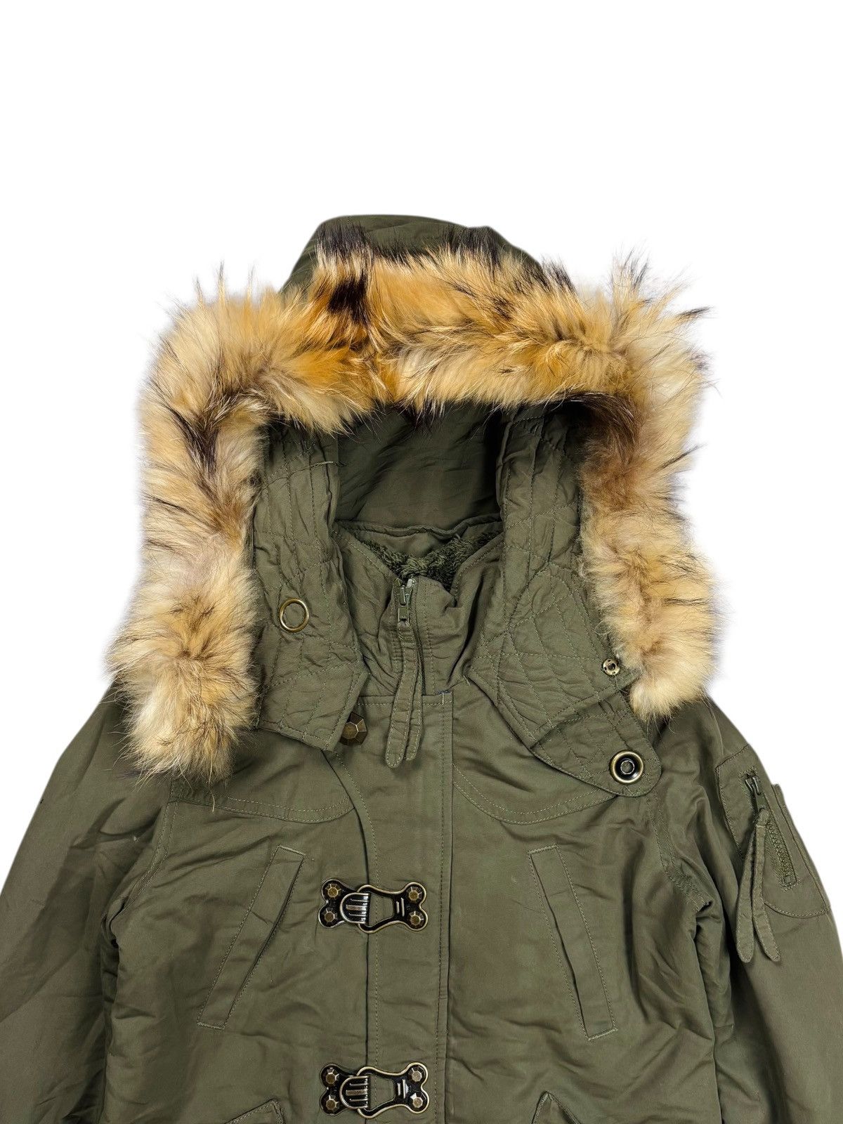 GOA 2000s SLY - Thumbhole Apocalypse Style Fur Hoodie Jacket Size US M / EU 48-50 / 2 - 4 Thumbnail