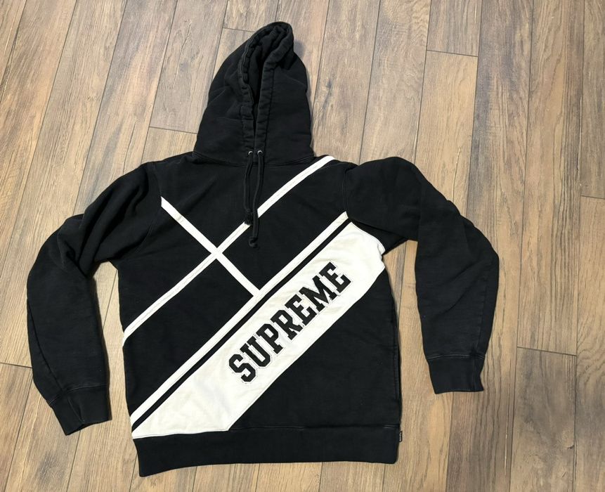 Supreme diagonal outlet hooded