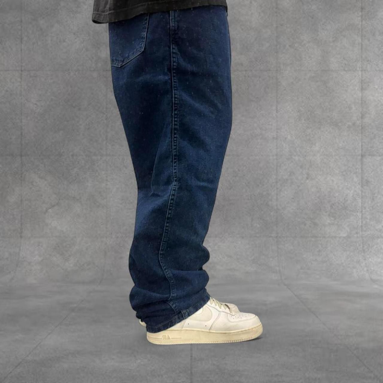 Vintage Crazy Vintage Y2K/2000s Baggy Workwear Style Dark Wash Denim Jeans! Size US 40 / EU 56 - 2 Thumbnail
