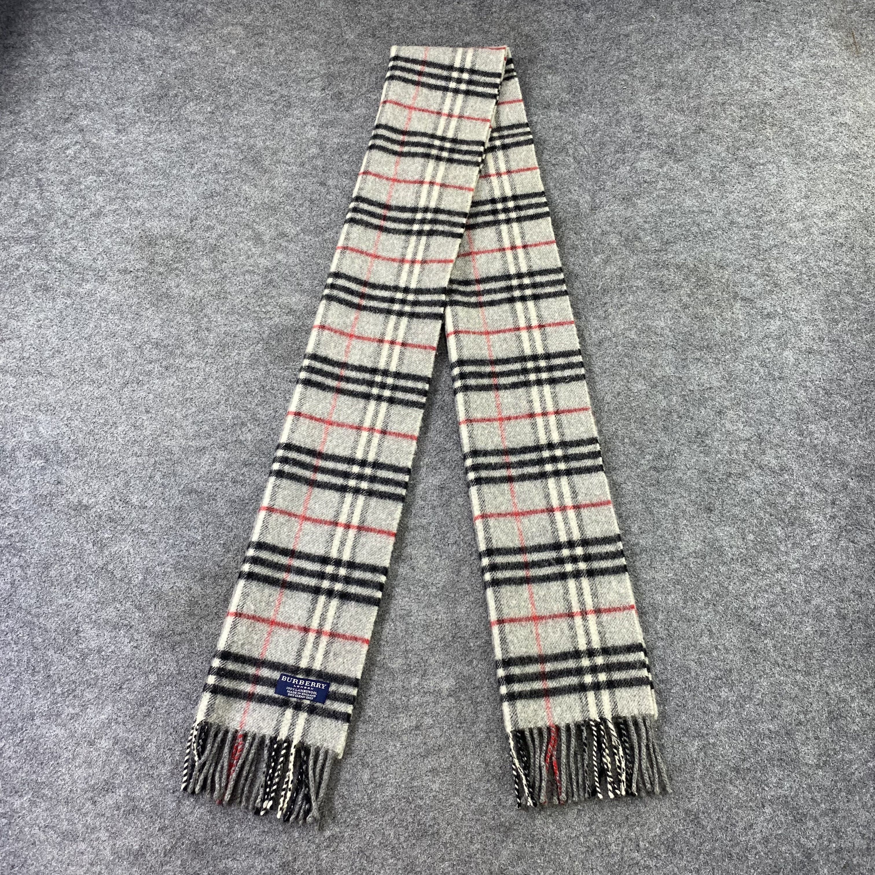 Burberry Burberry Wool Scarf / Muffler / Neckwear-T1503 Size ONE SIZE - 3 Thumbnail