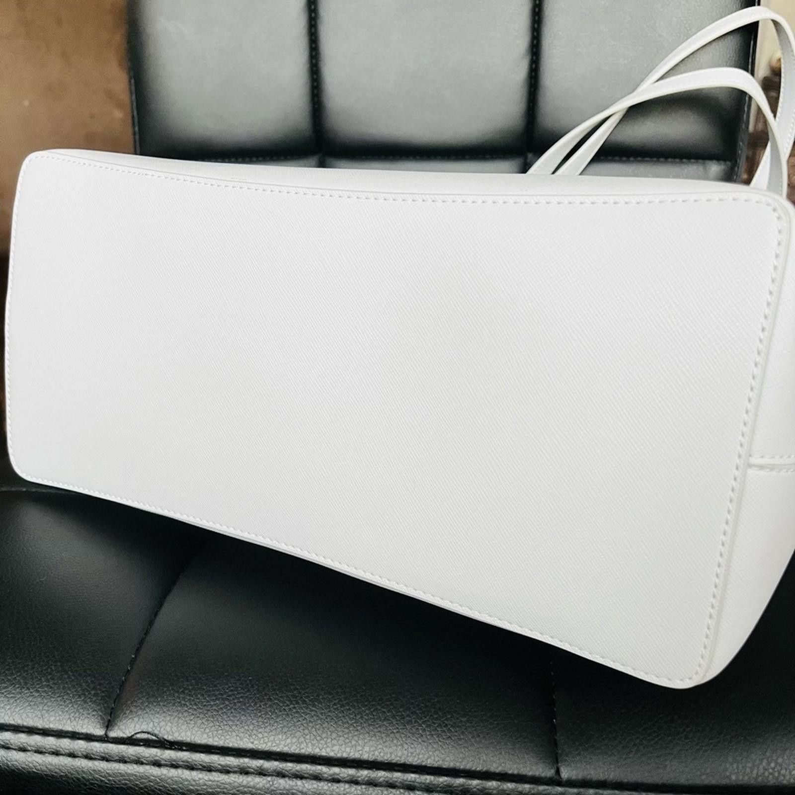 Designer Kate Spade New York Silver Glitter And White Tote NWT Size ONE SIZE - 4 Thumbnail