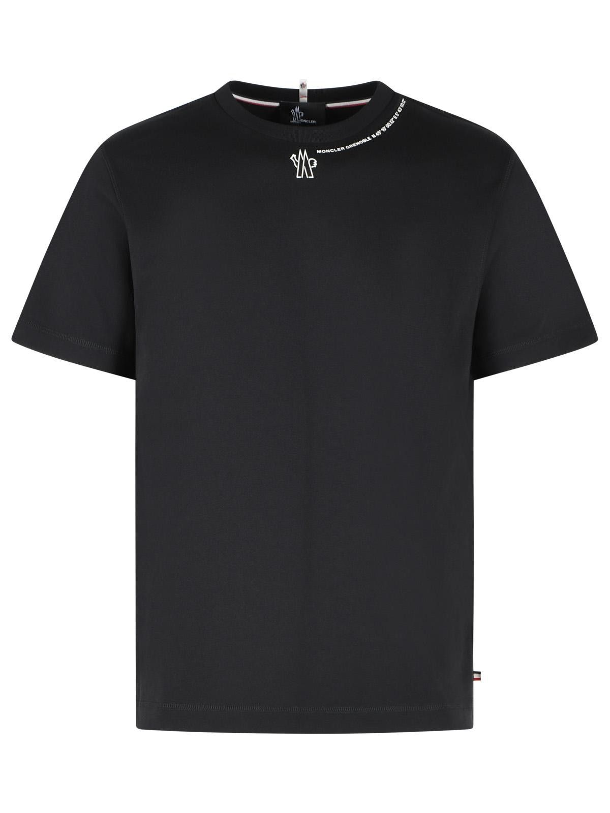 Moncler Grenoble MONCLER GRENOBLE Black Cotton T-Shirt Size US L / EU 52-54 / 3 - 1 Thumbnail