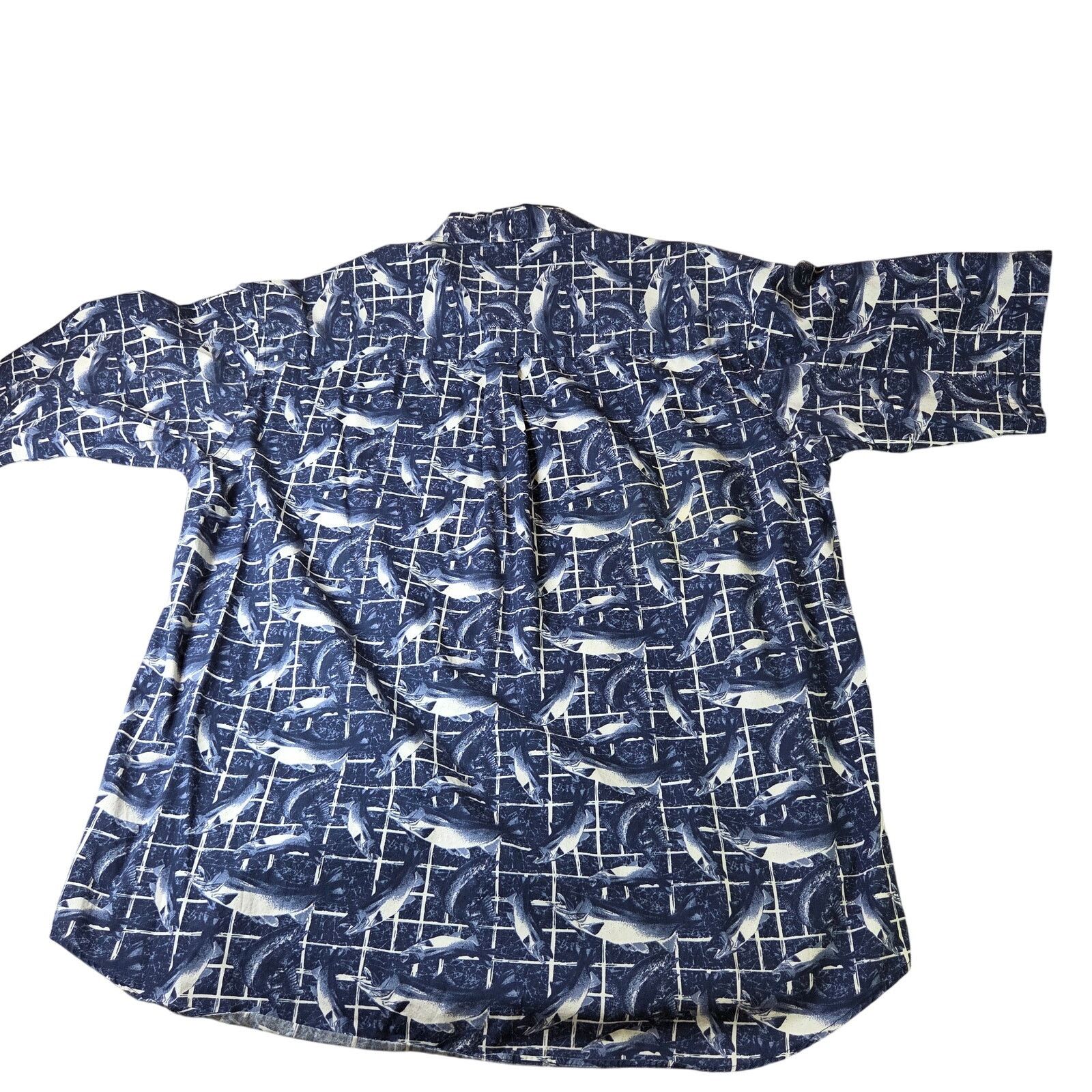Columbia Columbia Fish Print Short Sleeve Button Shirt L Size US L / EU 52-54 / 3 - 2 Thumbnail