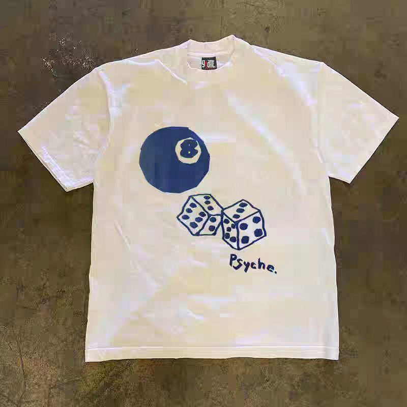 Japanese Brand Casual Retro Billiards Print Cotton T-shirt Size US M / EU 48-50 / 2 - 1 Thumbnail