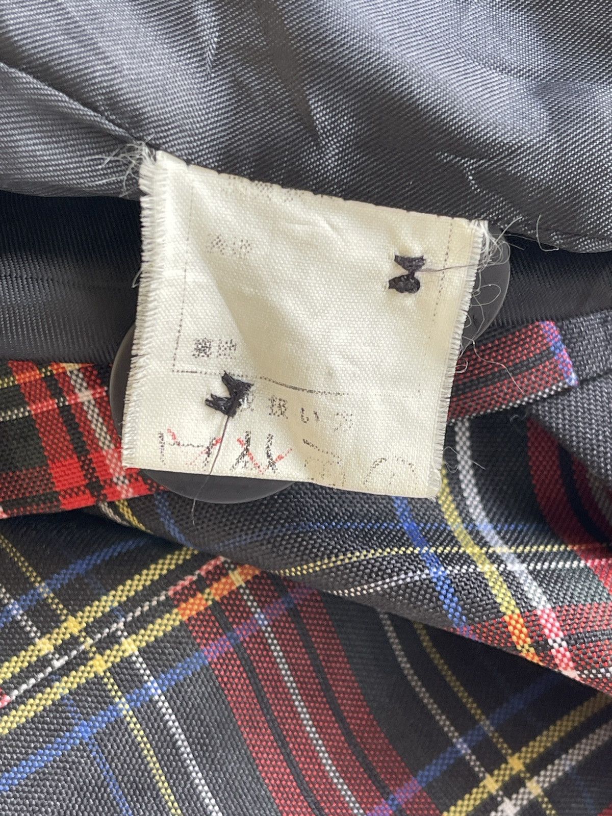 Japanese Brand Vintage Super Lovers Tartan Trench Coat Size M / US 6-8 / IT 42-44 - 6 Thumbnail