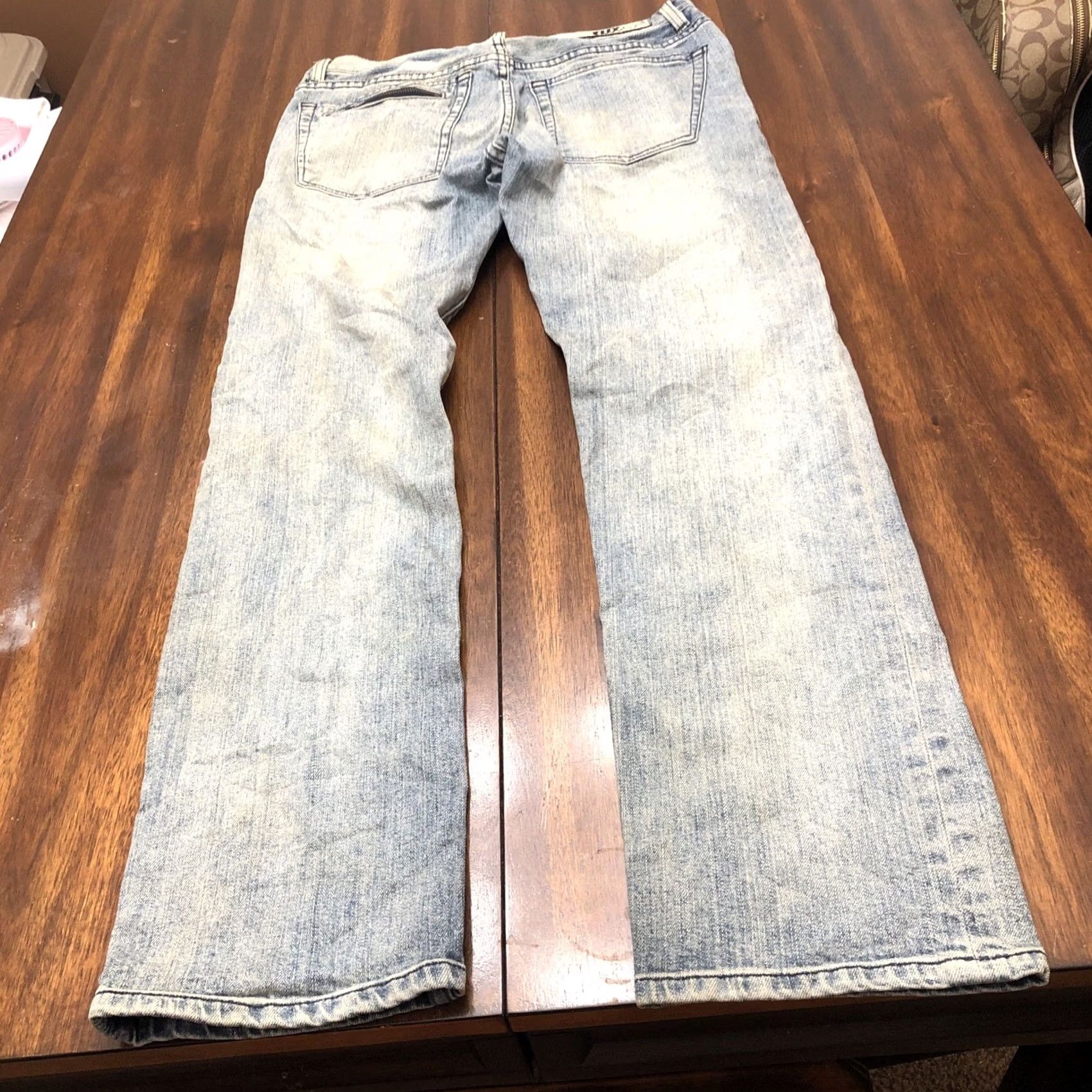 Fox Racing Fox Denim Jeans Regular Straight Leg 30x30 Blue Light Wash Fox Racing Mens Womens Size 30" / US 8 / IT 44 - 4 Thumbnail