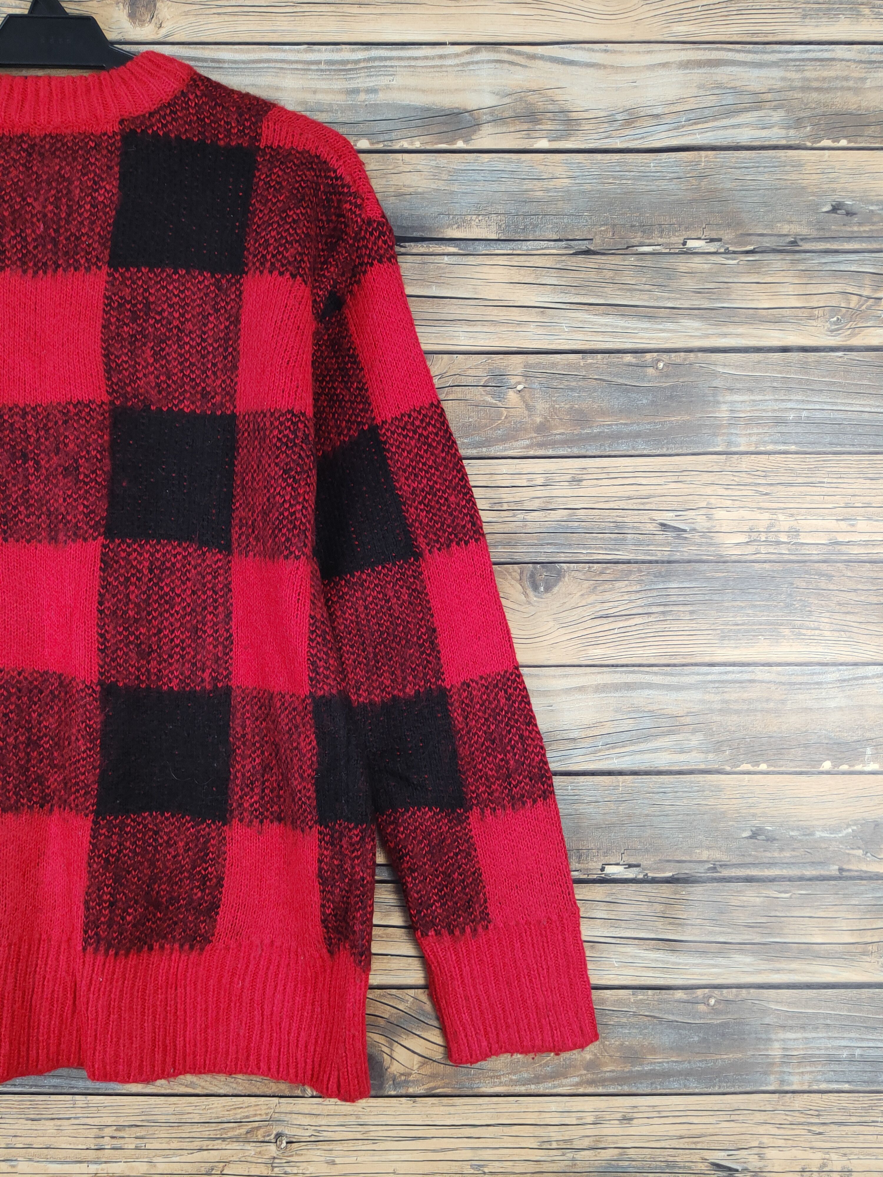 Homespun Knitwear Plus Minus Zero Red Knitwear Sweatshirts #W1285 Size US M / EU 48-50 / 2 - 9 Thumbnail