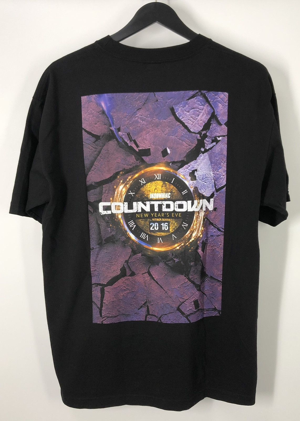 Insomnia Visuals × Other Insomniac 2016 Line Up Black T-Shirt Size US L / EU 52-54 / 3 - 7 Thumbnail