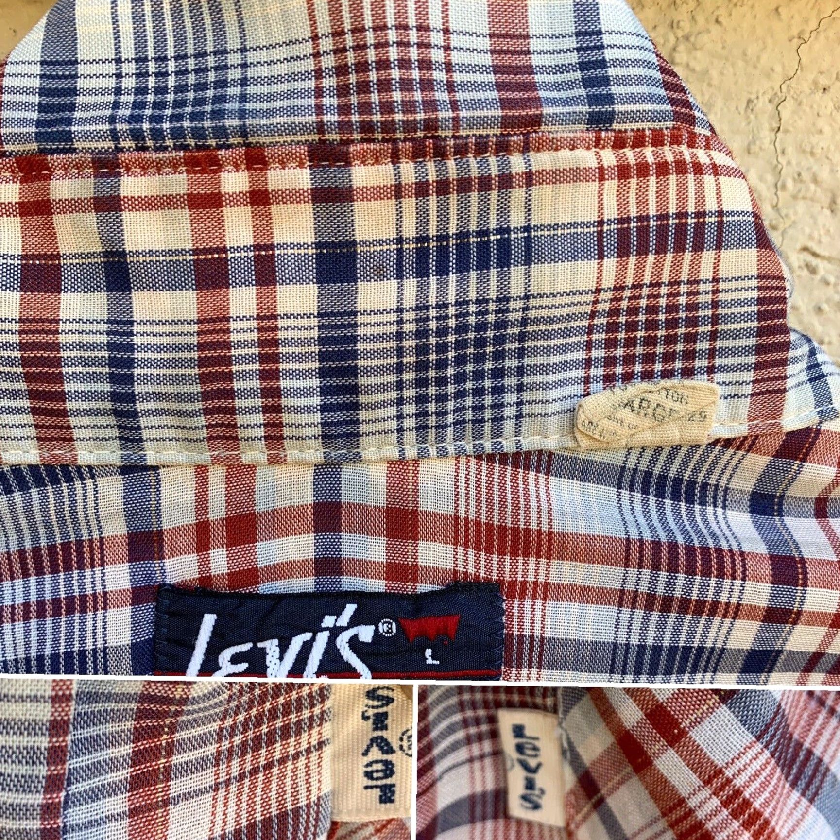 Vintage VINTAGE Levi’s Plaid Shirt Western (faux Pearl Snap) Thin Worn Sz L 67648-5301 Size US S / EU 44-46 / 1 - 2 Thumbnail