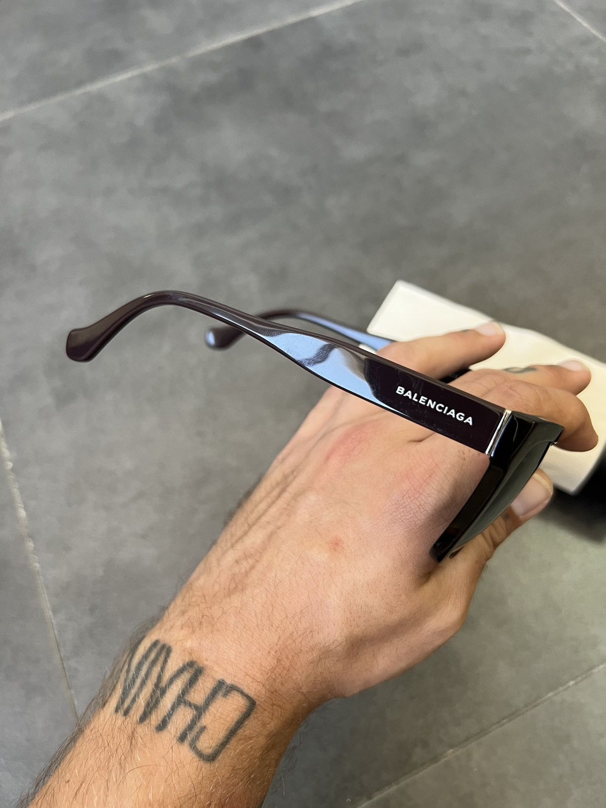 Balenciaga Balenciaga Havana square Sunglasses Size ONE SIZE - 4 Thumbnail