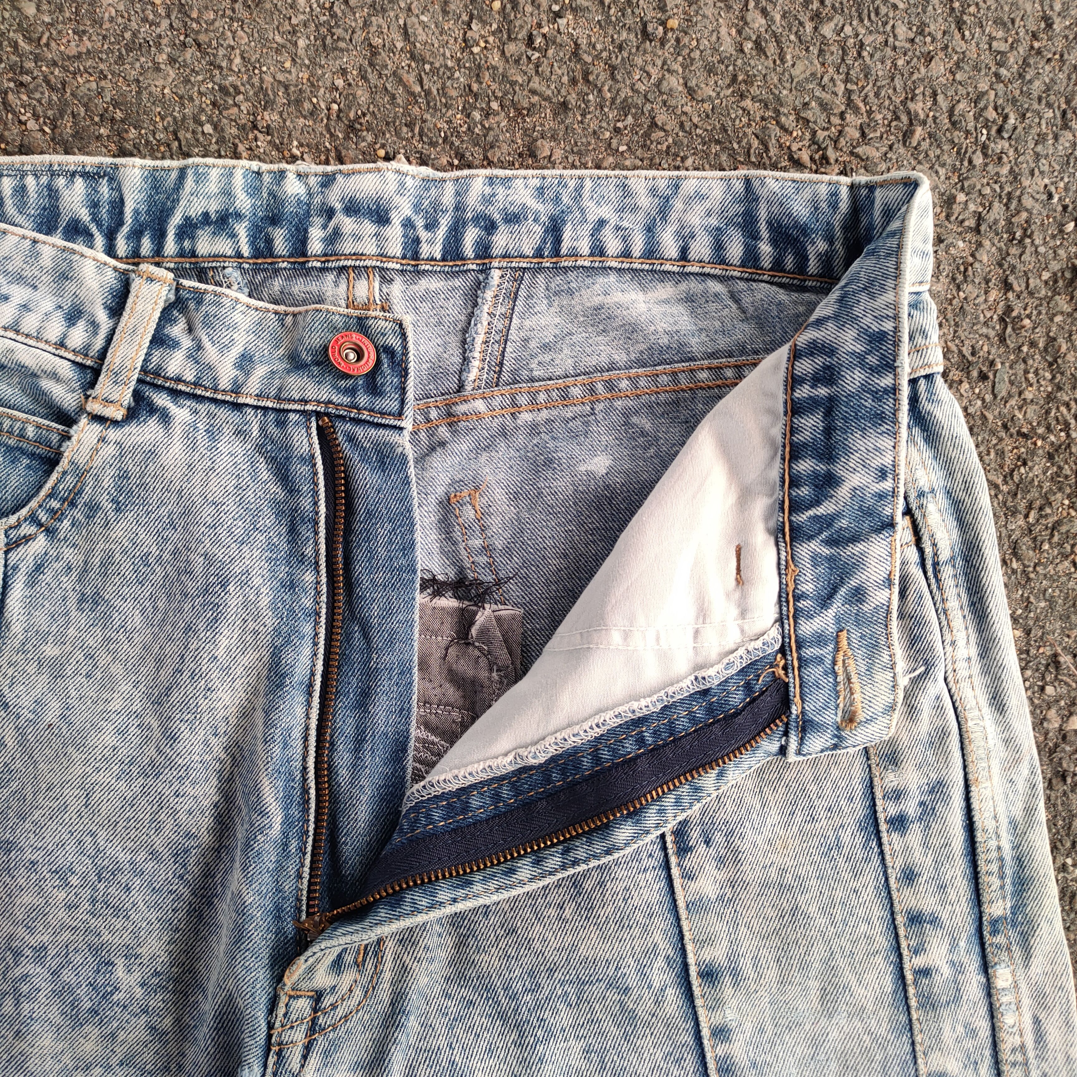 Japanese Brand × Jean × Vintage VINTAGE THREEPAL FADED RIPPED JEANS DENIM PANTS Size US 32 / EU 48 - 5 Thumbnail