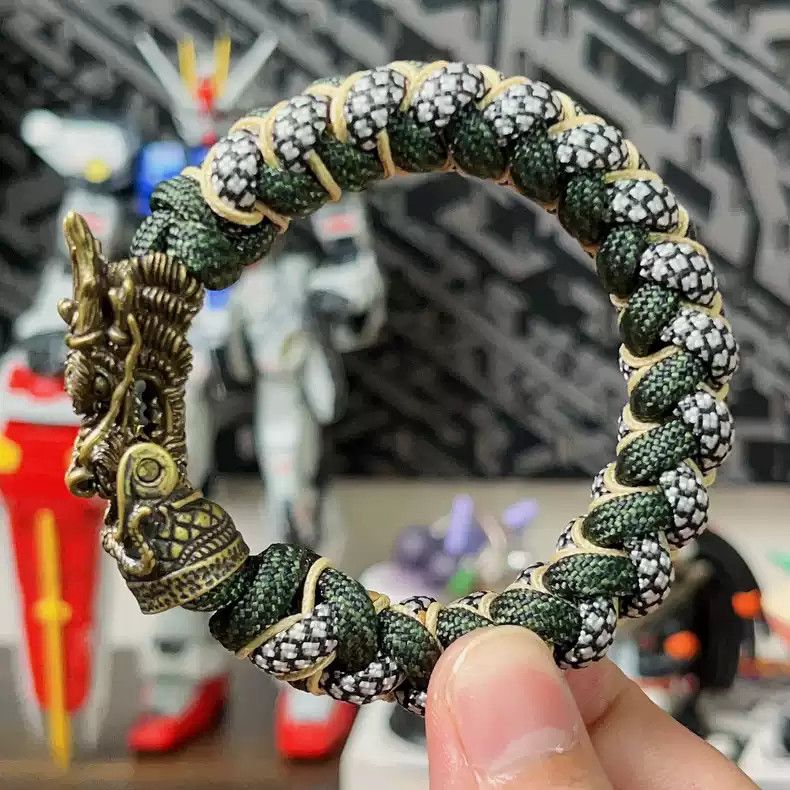 Handmade × Vintage Handmade Chinese Zodiac Dragon Paracord Bracelet Size ONE SIZE - 2 Thumbnail