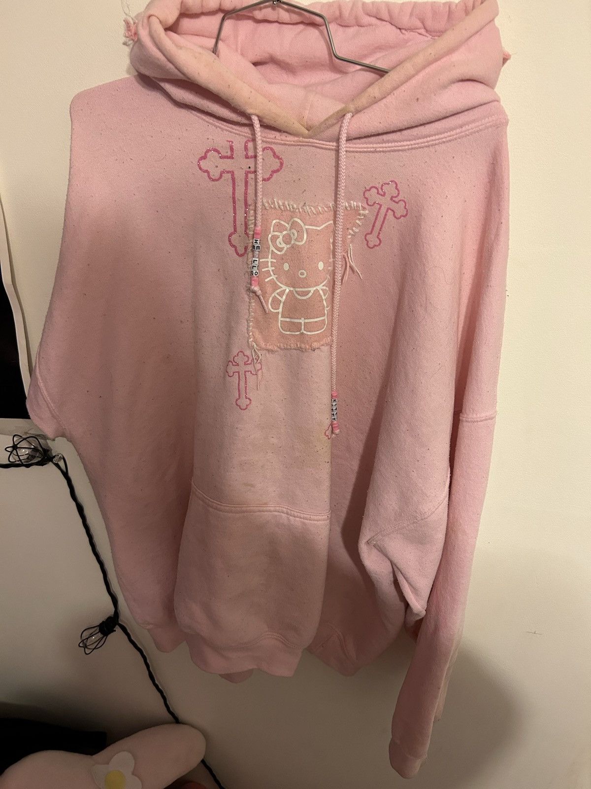 Other Oversized Hello kitty custom hoodie with kitty ears Size US XL / EU 56 / 4 - 1 Thumbnail
