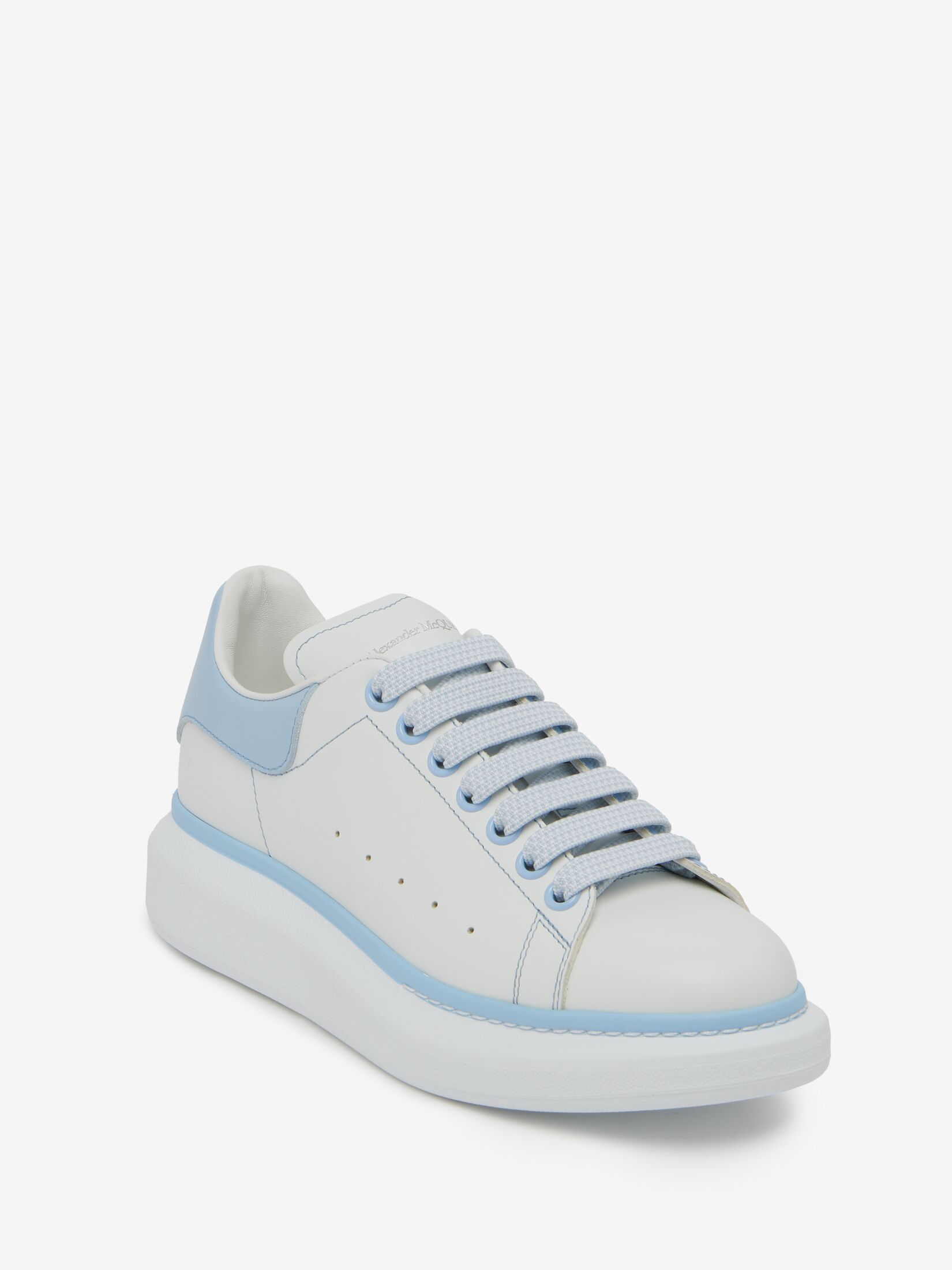 Alexander McQueen o1w1db10925 Oversized Sneaker in White/Blue Size US 9 / IT 39 - 3 Thumbnail