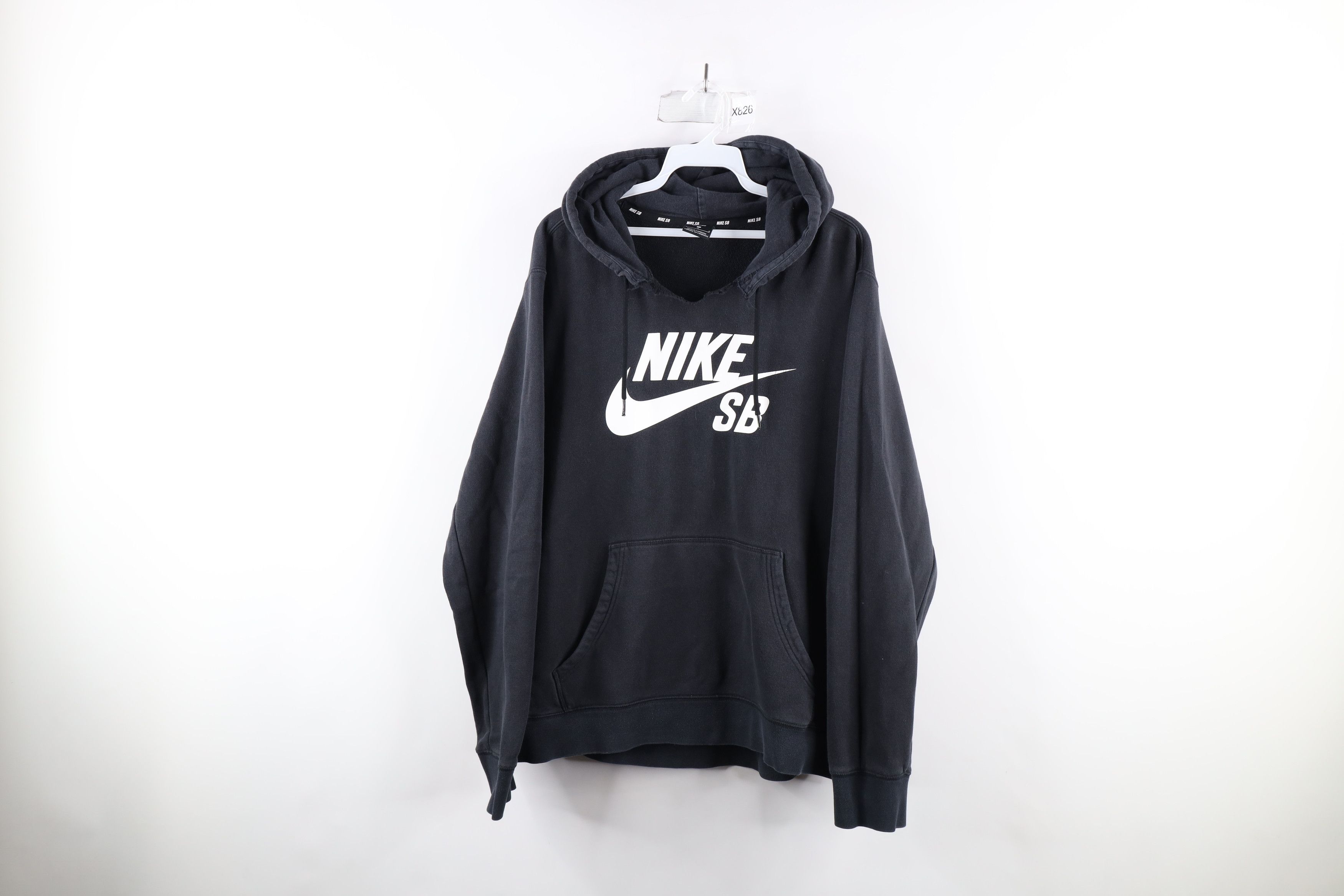 Vintage Nike SB Spell Out Big Swoosh Logo Skateboard Hoodie