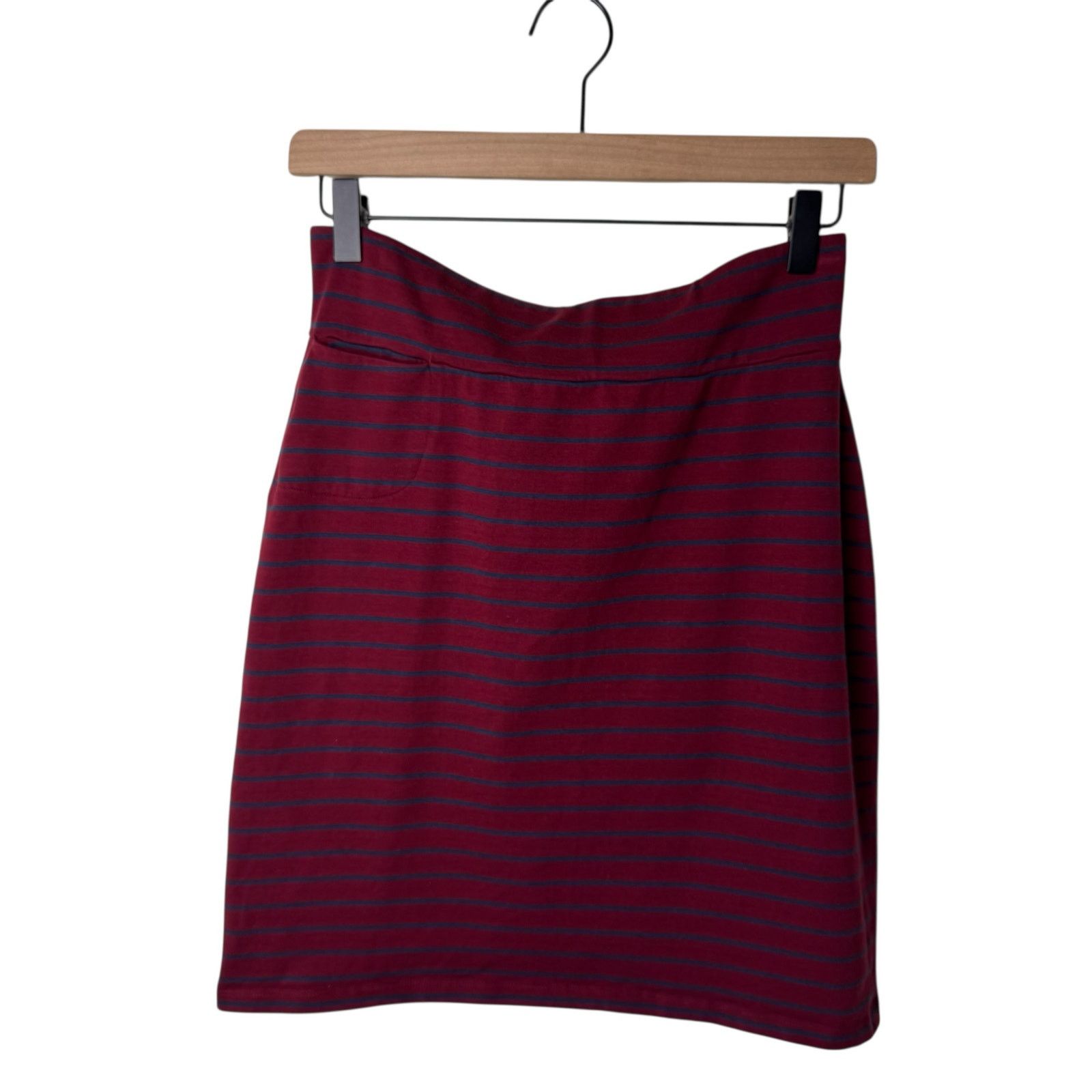 Toad&Co TOAD & CO Moxi Pencil Pull on Skirt Marron Red Stripe Size 26" / US 2 / IT 38 - 1 Thumbnail