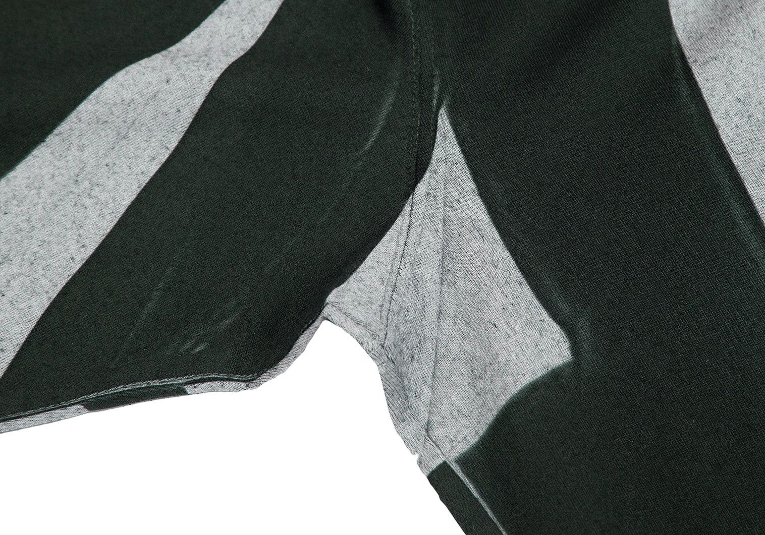 Issey Miyake Pleated Stripe Print T-Shirt in Dark Green Size US XL / EU 56 / 4 - 3 Thumbnail