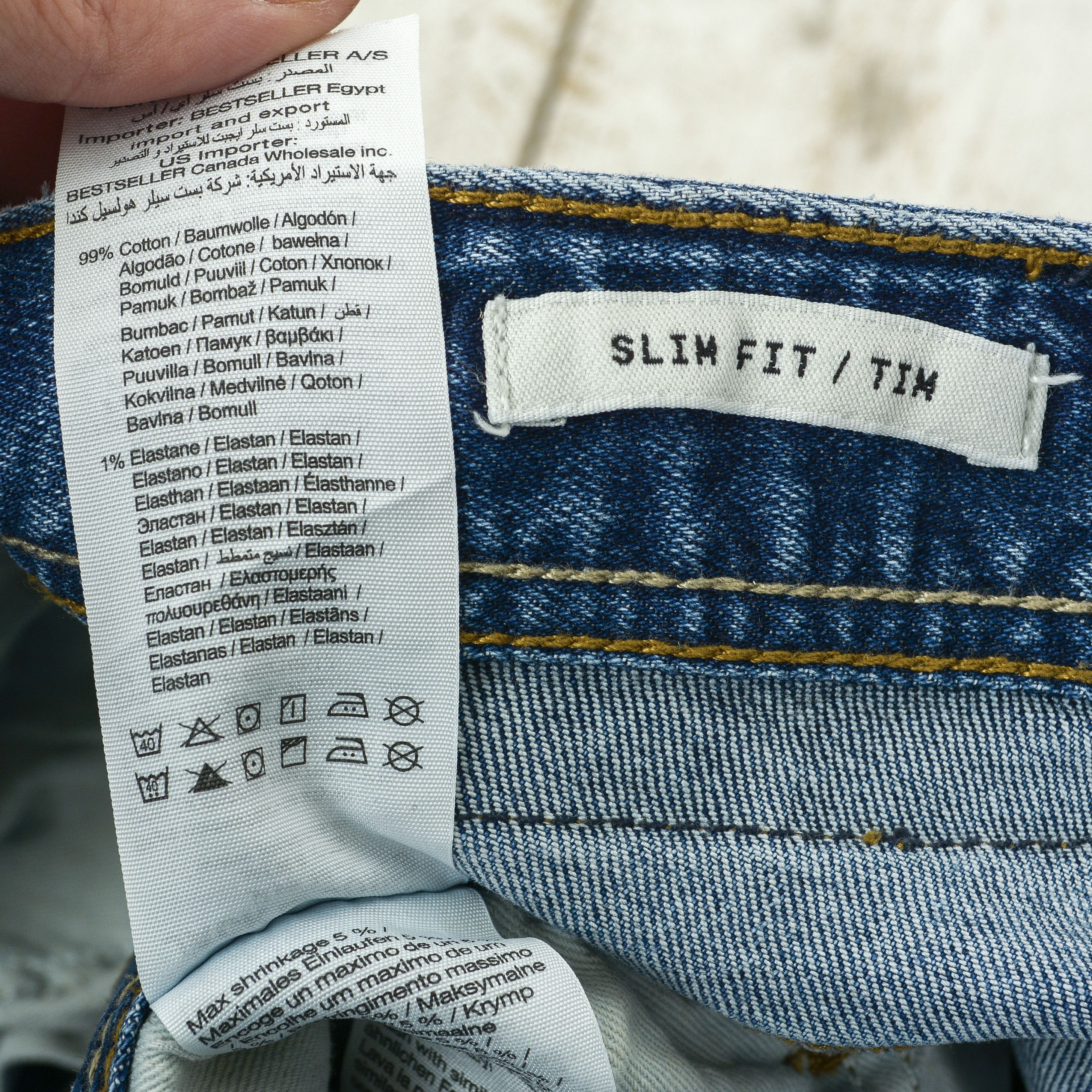 Jack & Jones Tim W29 L30 Slim Fit Straight Leg Jeans Denim Pants Trousers Size US 29 - 7 Thumbnail