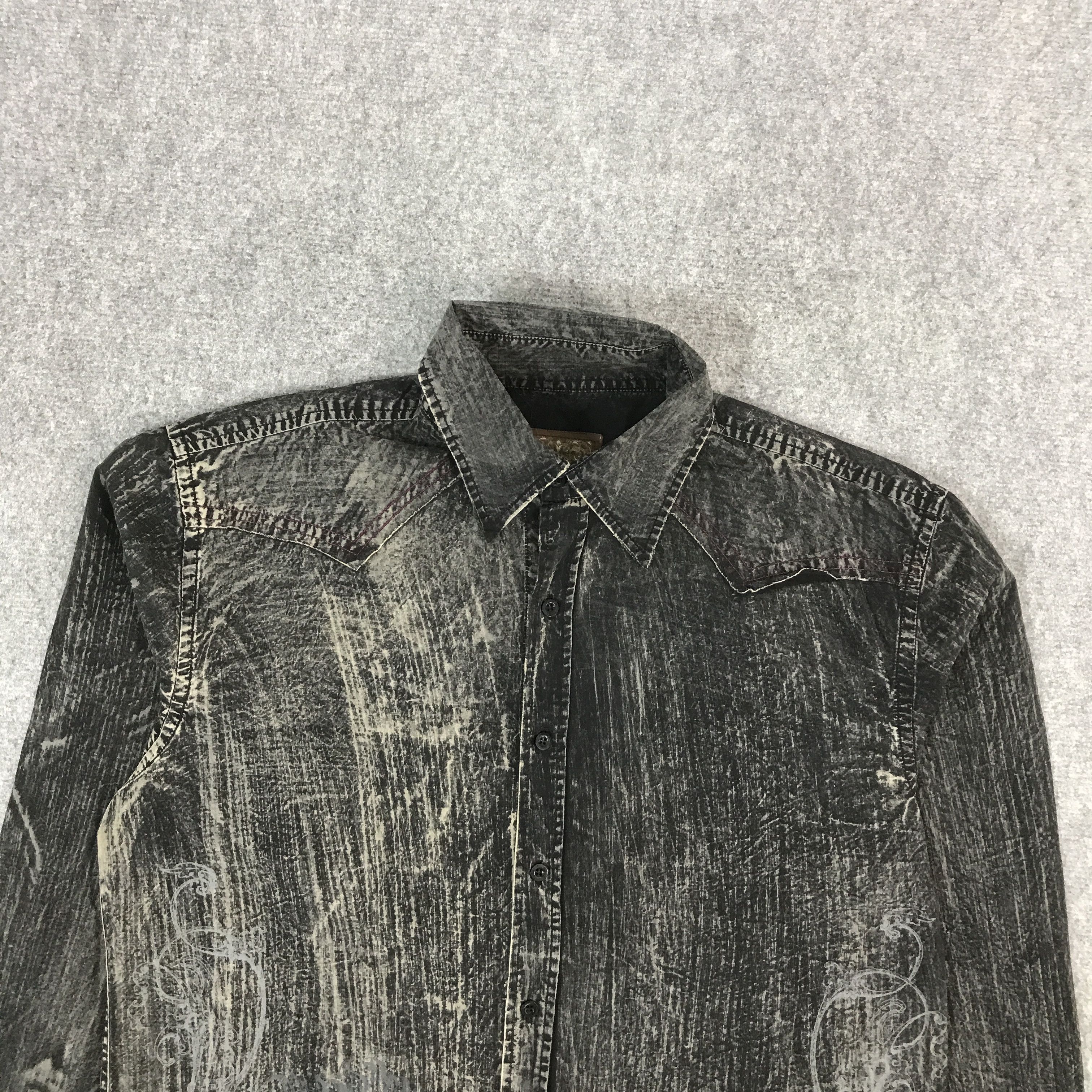 If Six Was Nine × Japanese Brand × Roar ROAR BLACK DESIGN BUTTON UP SHIRT Size US L / EU 52-54 / 3 - 3 Thumbnail
