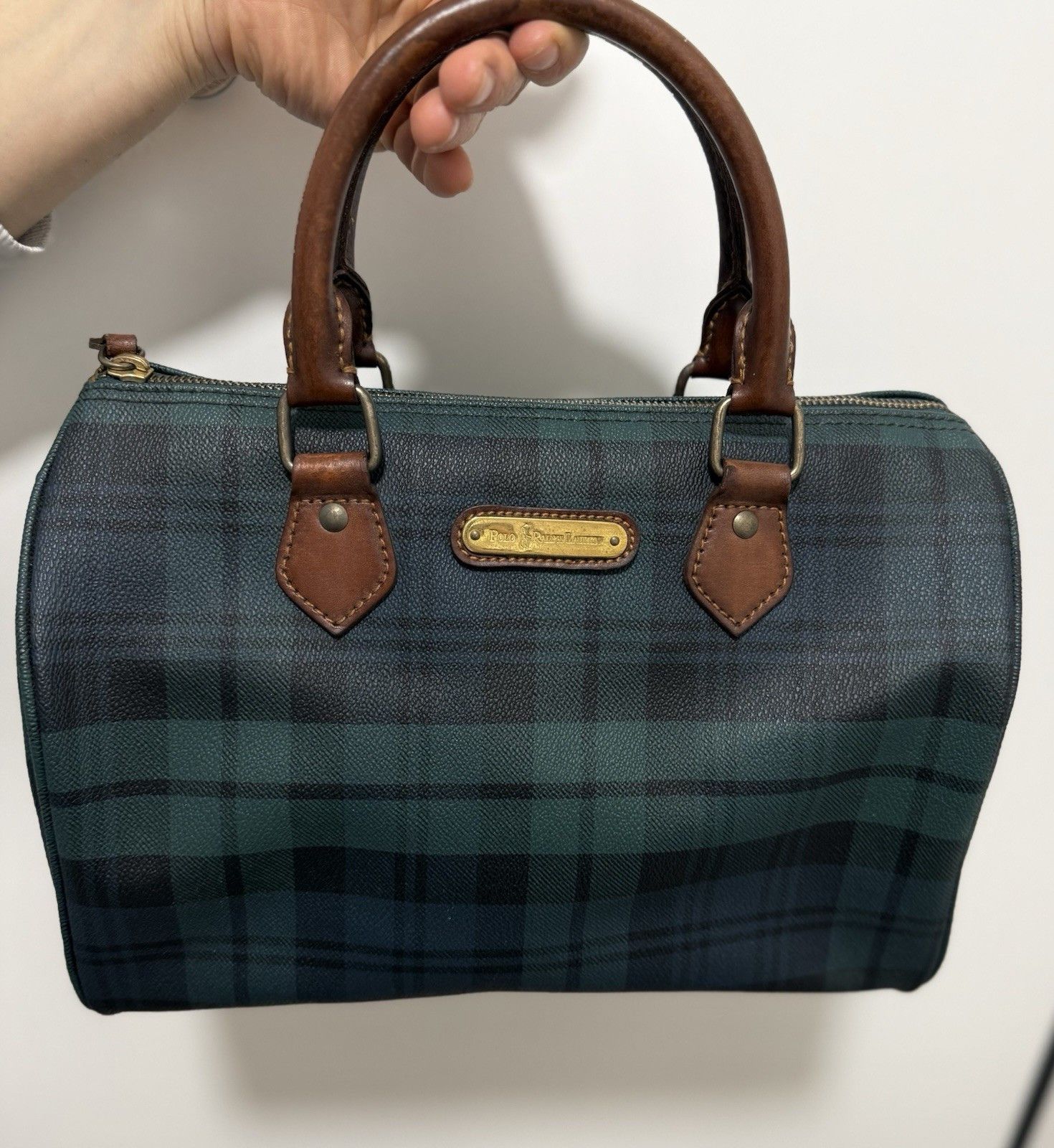Polo Ralph Lauren DDP Vintage Polo Ralph Lauren Plaid Speedy Small Boston Bag Size ONE SIZE - 4 Thumbnail