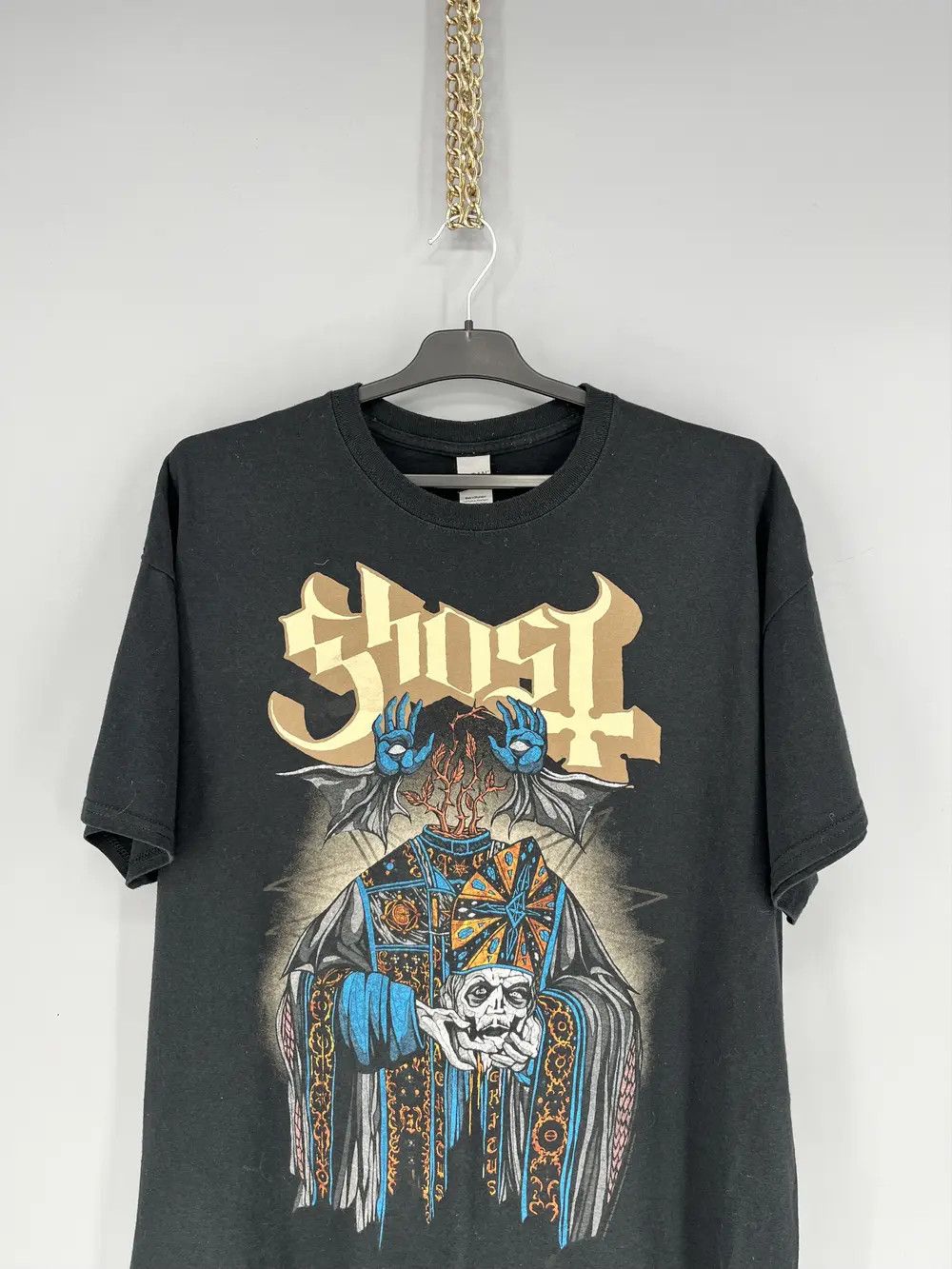 Other Vintage 90s Ghost 666 Skulls Vamp Dead Face Horror Tee 90s Size US XL / EU 56 / 4 - 6 Thumbnail