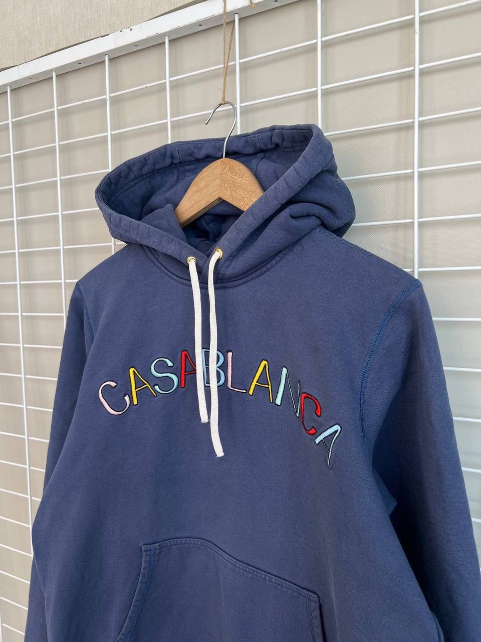 Casablanca Casablanca Casa Arch Logo Hoody Mens Size M Blue Hoodie Size US M / EU 48-50 / 2 - 4 Thumbnail