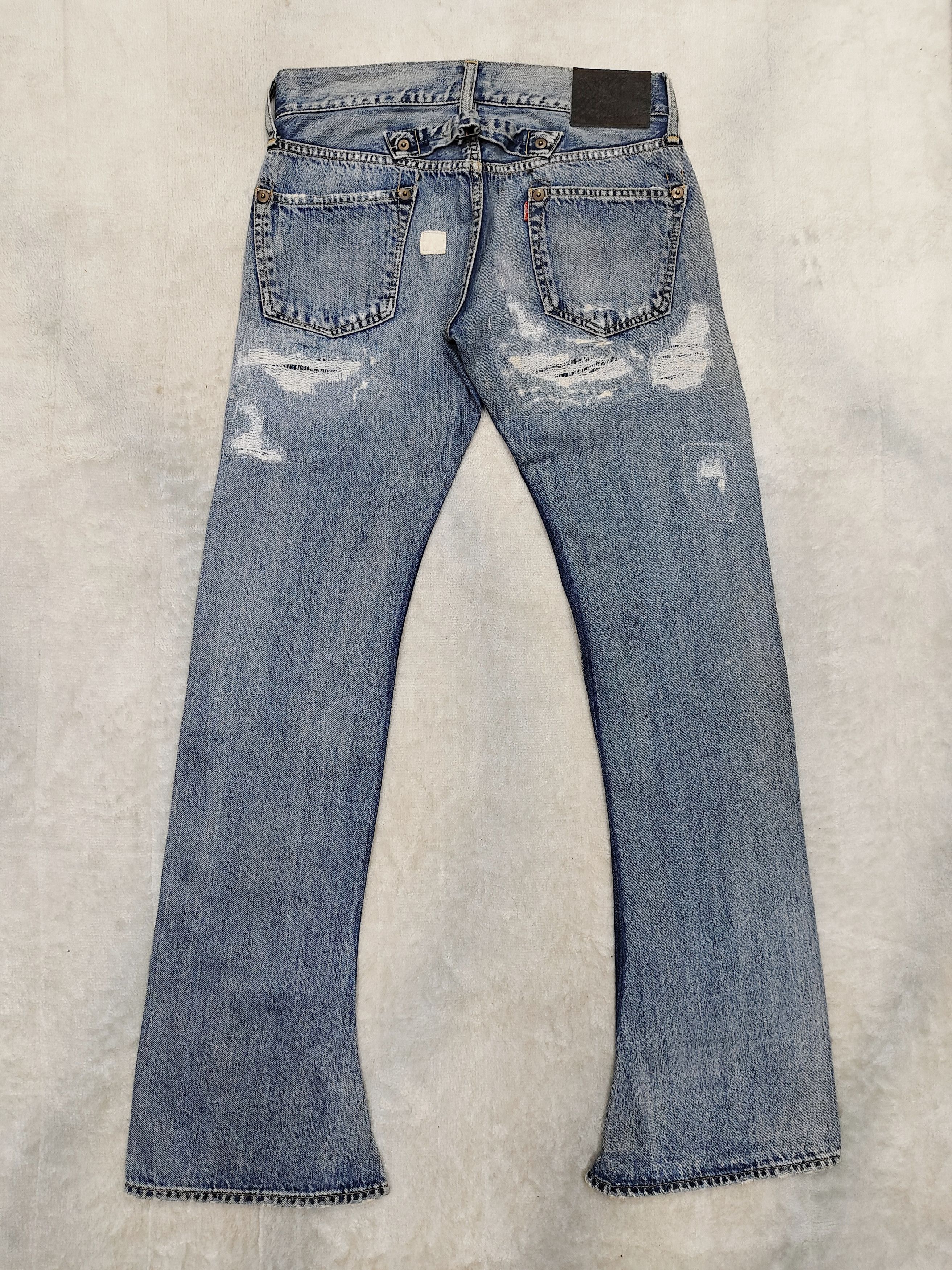 If Six Was Nine 00s Muchacha- Punk Y2K Street Archive Distressed Jeans Size US 30 / EU 46 - 4 Thumbnail