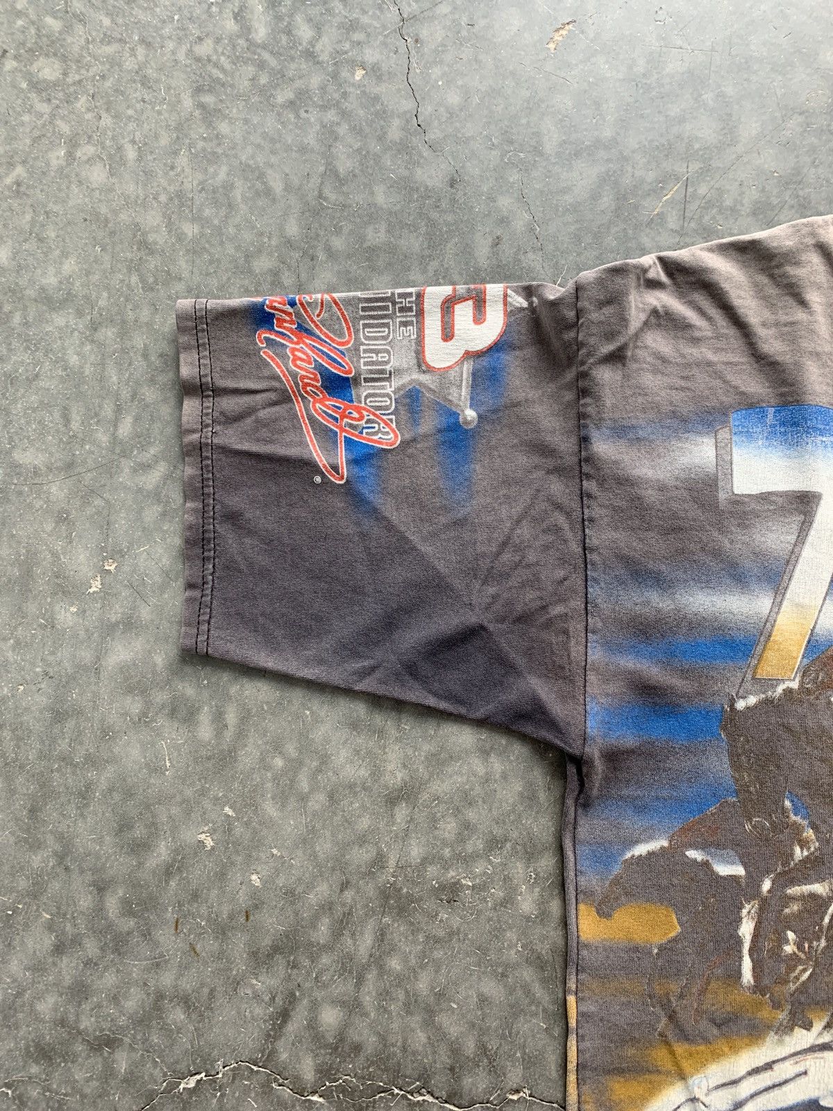 NASCAR CRAZY Vintage 90s Dale Earnhardt 700+ Horses Tee Faded Baggy Size US L / EU 52-54 / 3 - 3 Thumbnail
