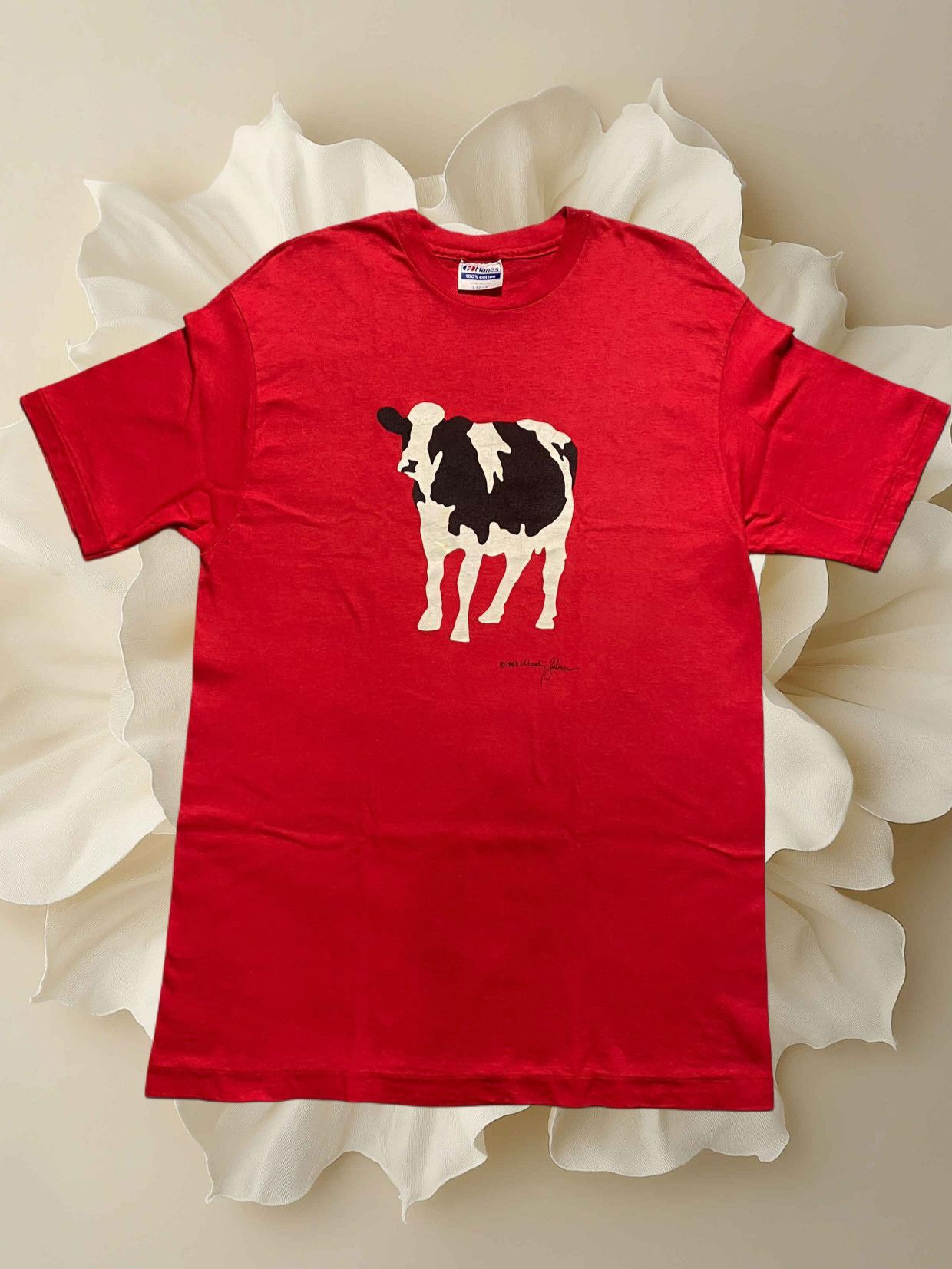 Vintage Woody Jackson Cow Artwork Ben & Jerrys 80s Size US L / EU 52-54 / 3 - 1 Thumbnail