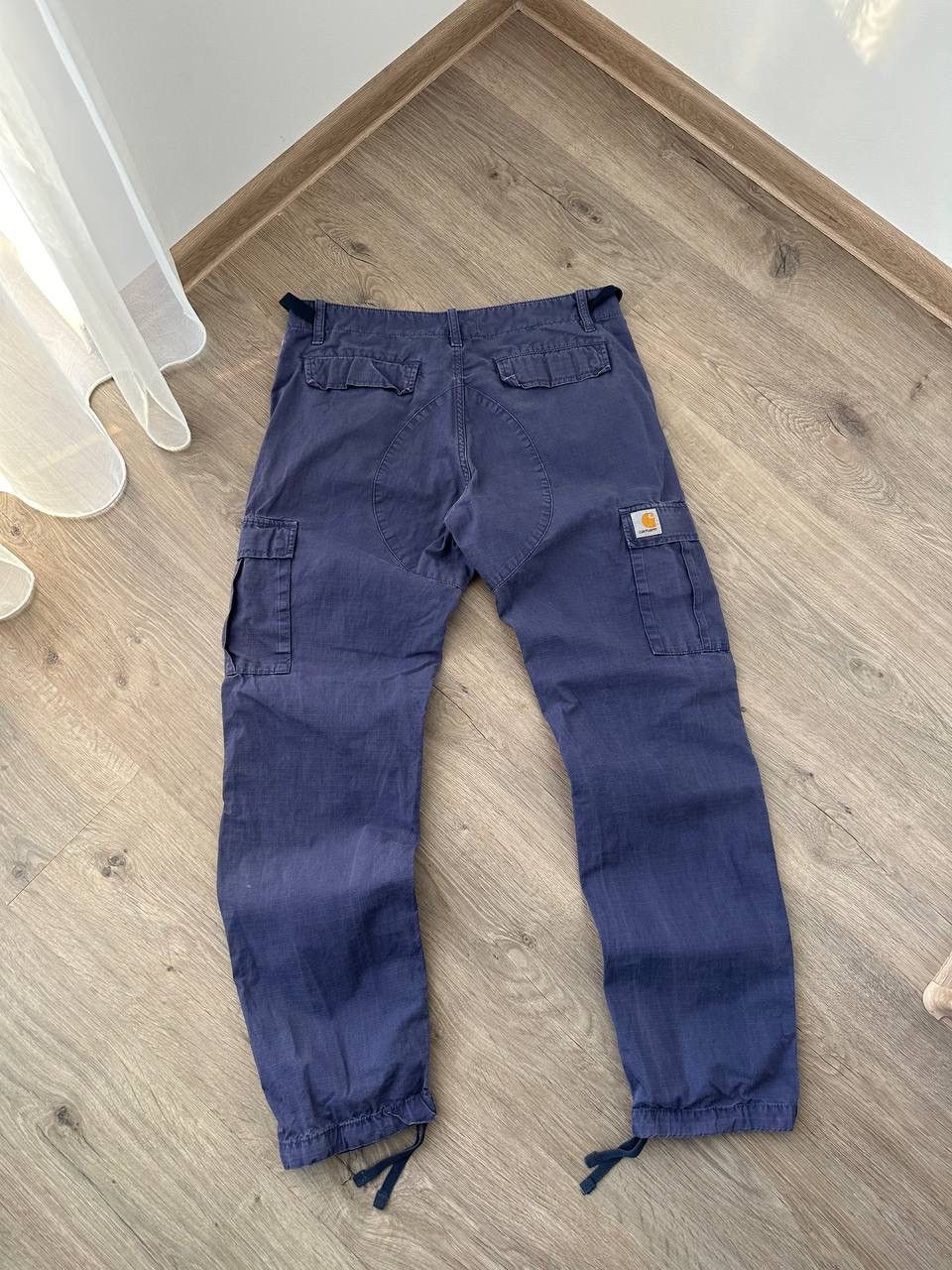 Carhartt × Carhartt Wip × Vintage Vintage Carhartt Aviation Blue Cargo Pants Size US 32 / EU 48 - 9 Thumbnail