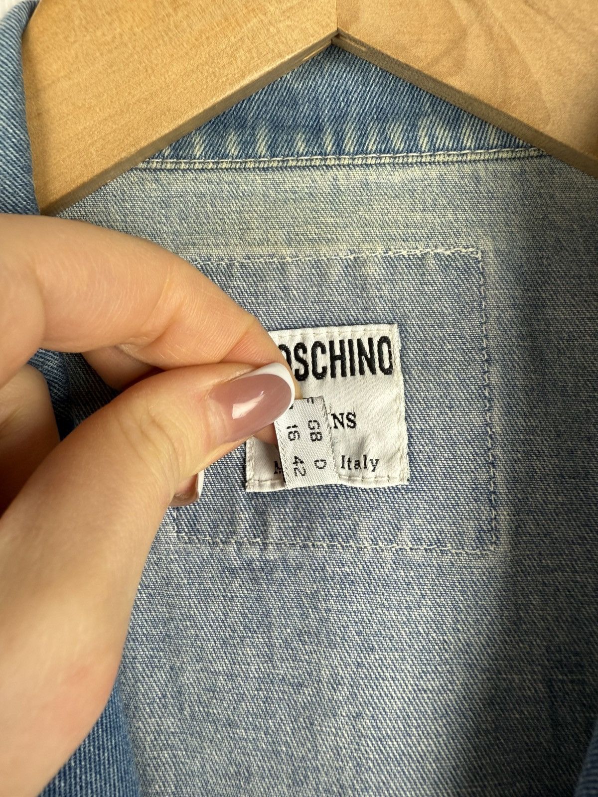 Moschino × Vintage Moschino Jeans VTG Denim Sleeveless Vest Jacket Waistcoat Size XL / US 12-14 / IT 48-50 - 10 Thumbnail