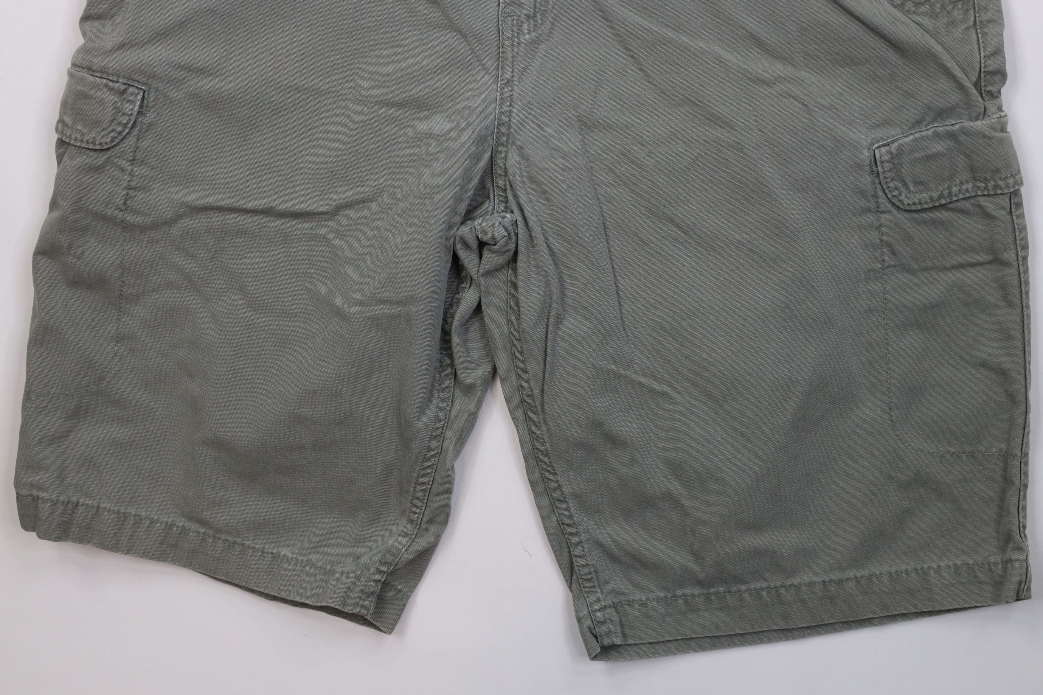 Levi's Vintage 90s Levis Heavyweight Cargo Shorts Green Cotton Size US 34 / EU 50 - 4 Thumbnail