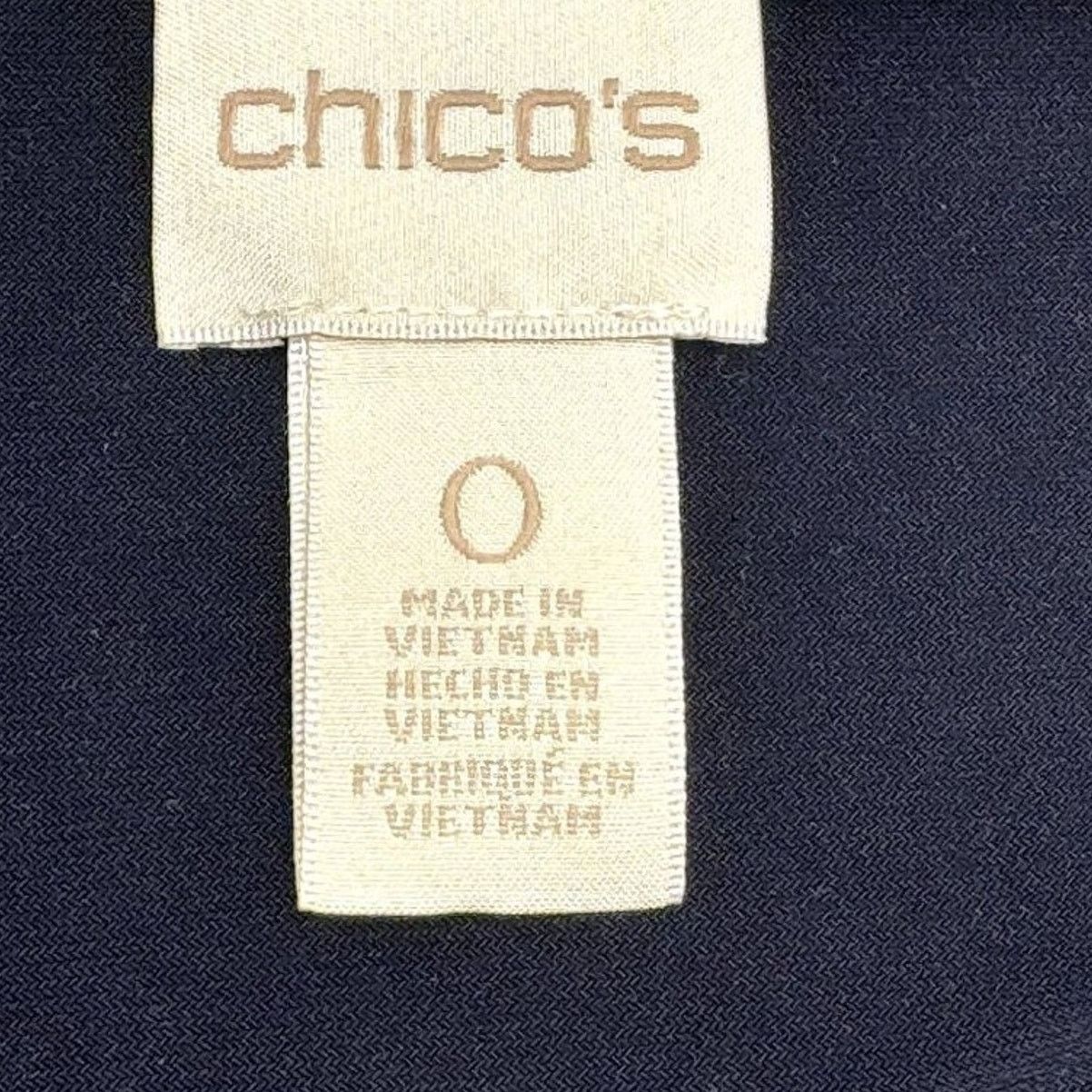 Chicos Chico's Blue 3/4 Sleeve Open Front Cardigan Size Small Size S / US 4 / IT 40 - 9 Thumbnail