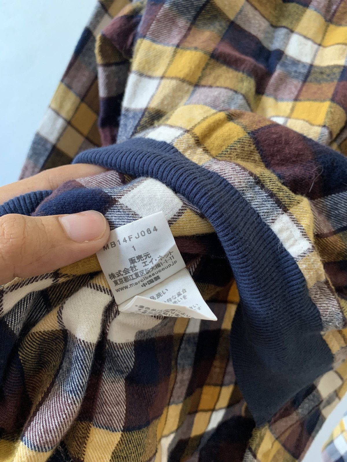 Issey Miyake Vintage Issey Miyake/ mercibeaucoup; Flannel Shirt Size US M / EU 48-50 / 2 - 6 Thumbnail