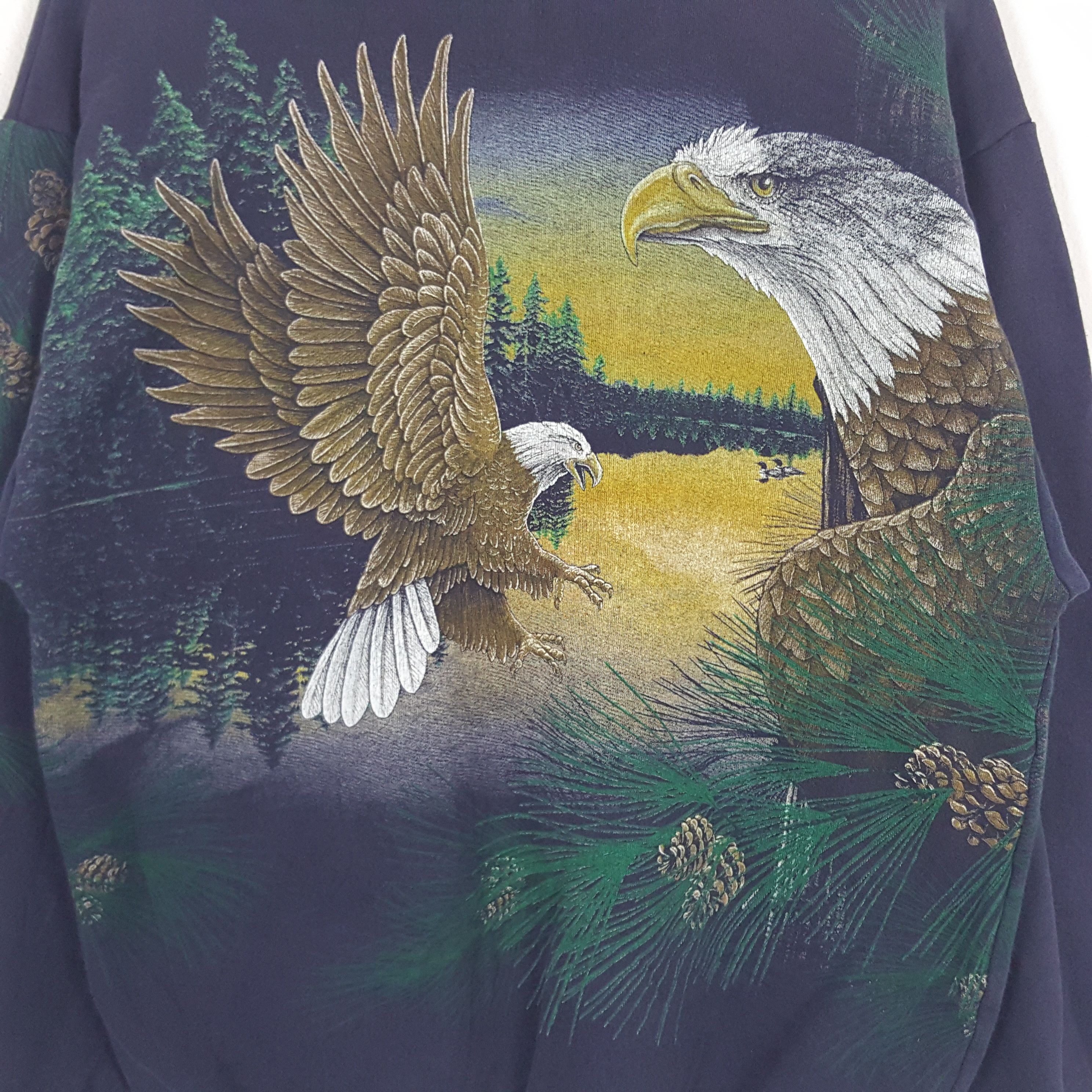 Vintage Vintage ABC The Eagle Art Design Full Print Sweatshirt Size US M / EU 48-50 / 2 - 4 Thumbnail