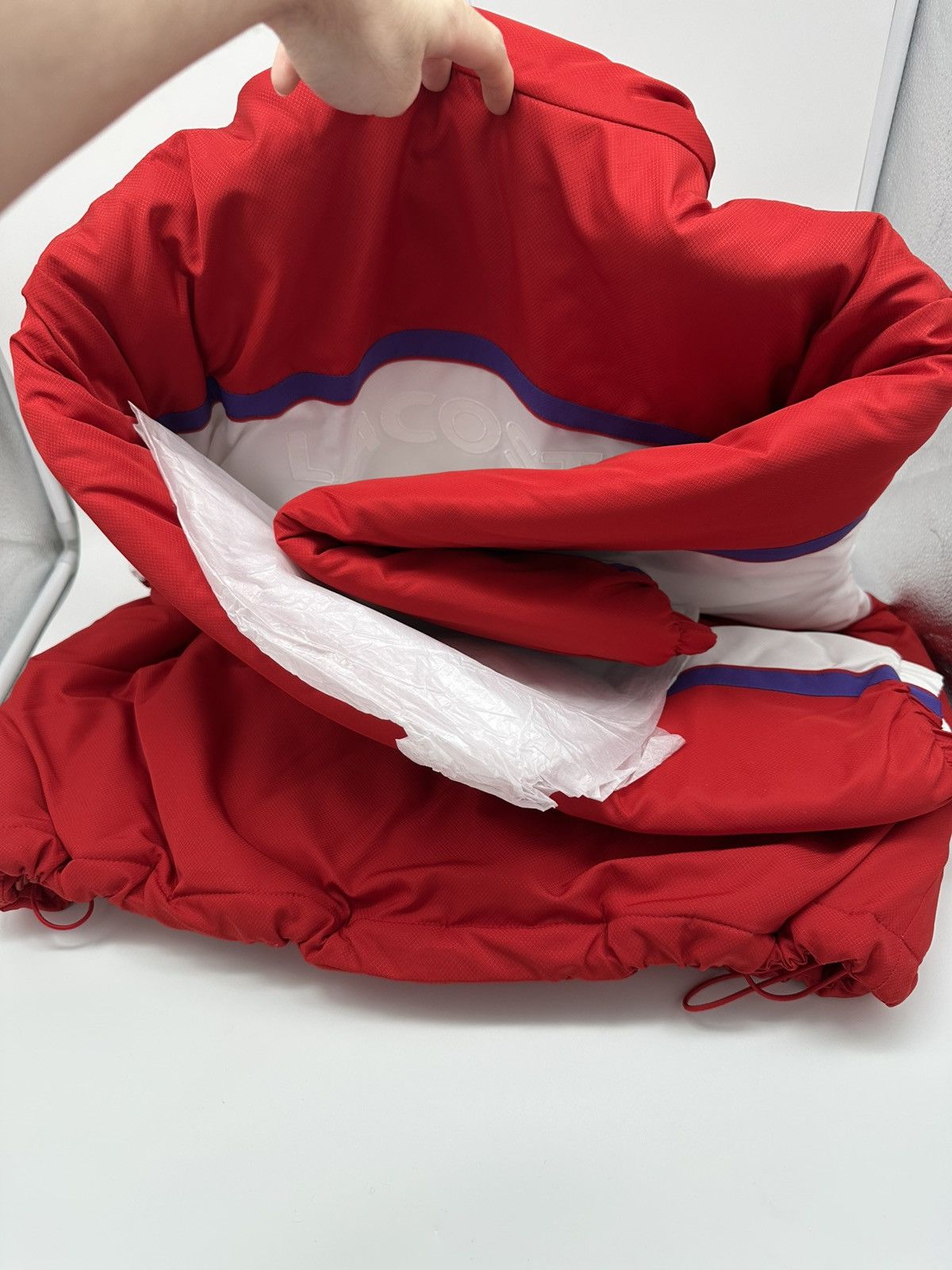 Lacoste × Supreme Supreme LACOSTE Puffy Half Zip Pullover Red Medium Size US M / EU 48-50 / 2 - 6 Thumbnail
