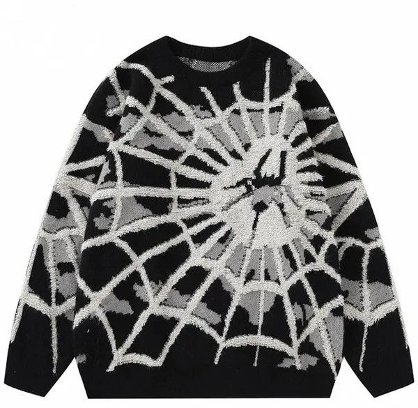 VIBE Spider Web Sweater Pullover y2k Size US L / EU 52-54 / 3 - 7 Thumbnail