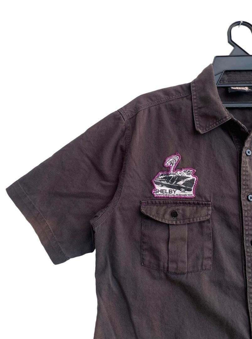 Vintage Vtg 90s Shelby Cobra workwear shirts patch logos Large size Size US L / EU 52-54 / 3 - 3 Thumbnail