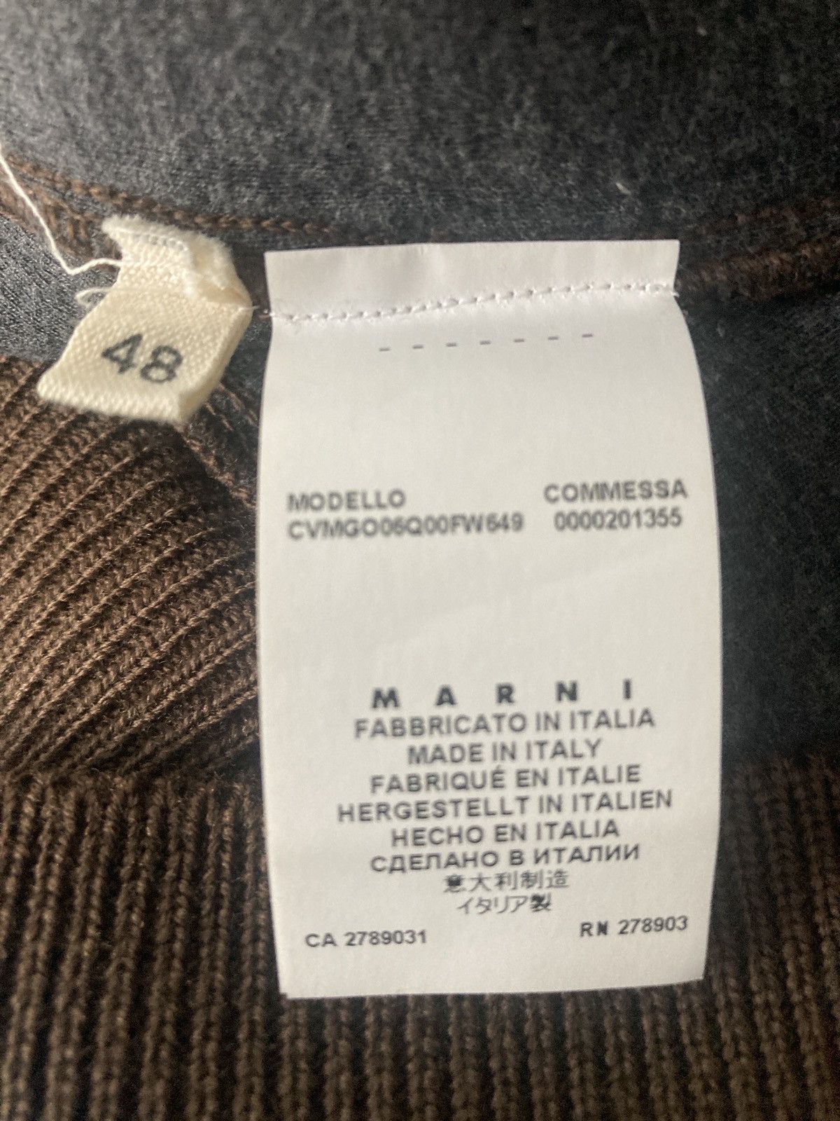 Marni Vintage Marni chunky V-neck Size US M / EU 48-50 / 2 - 6 Thumbnail