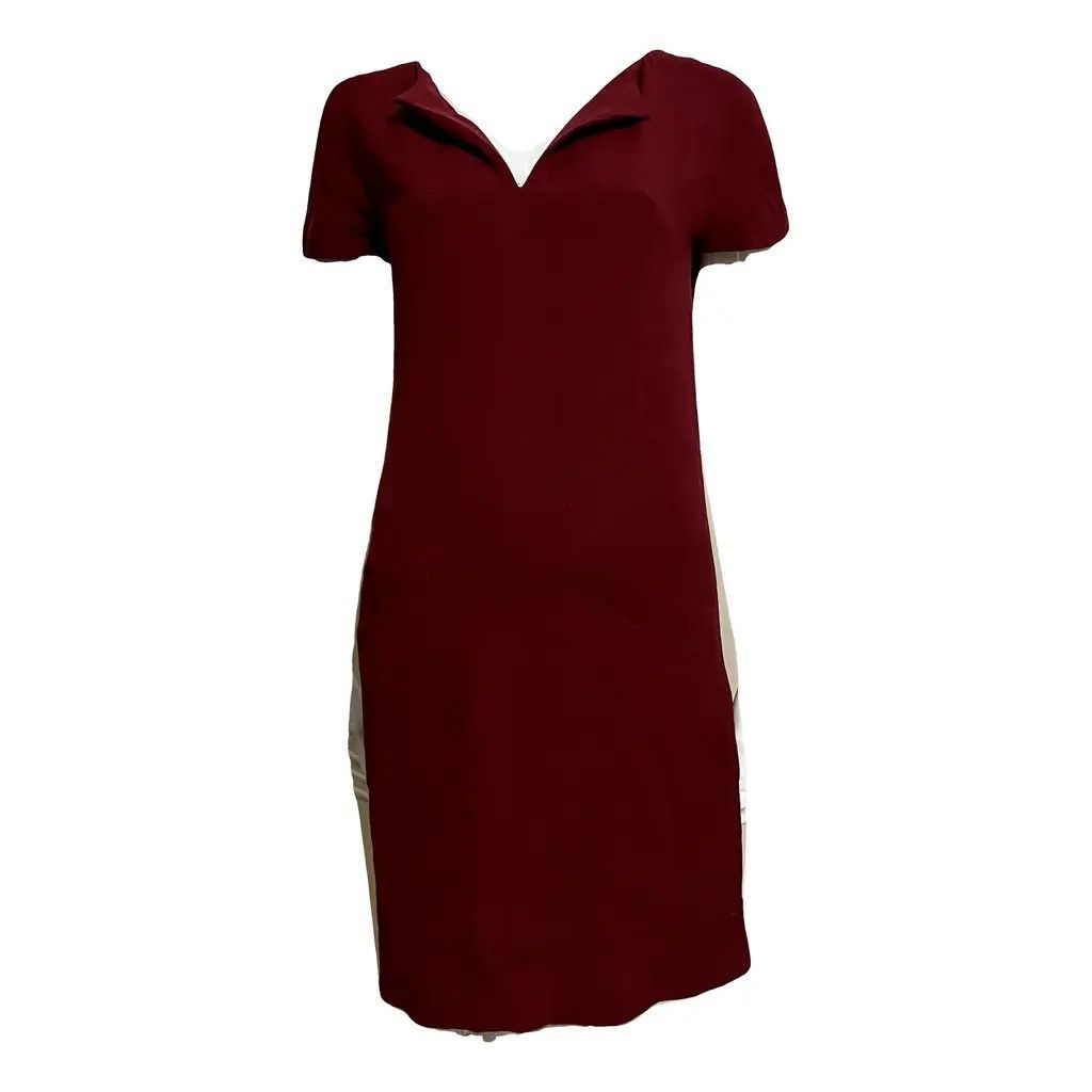 Balenciaga Burgundy red silk dress Size XS / US 0-2 / IT 36-38 - 1 Thumbnail