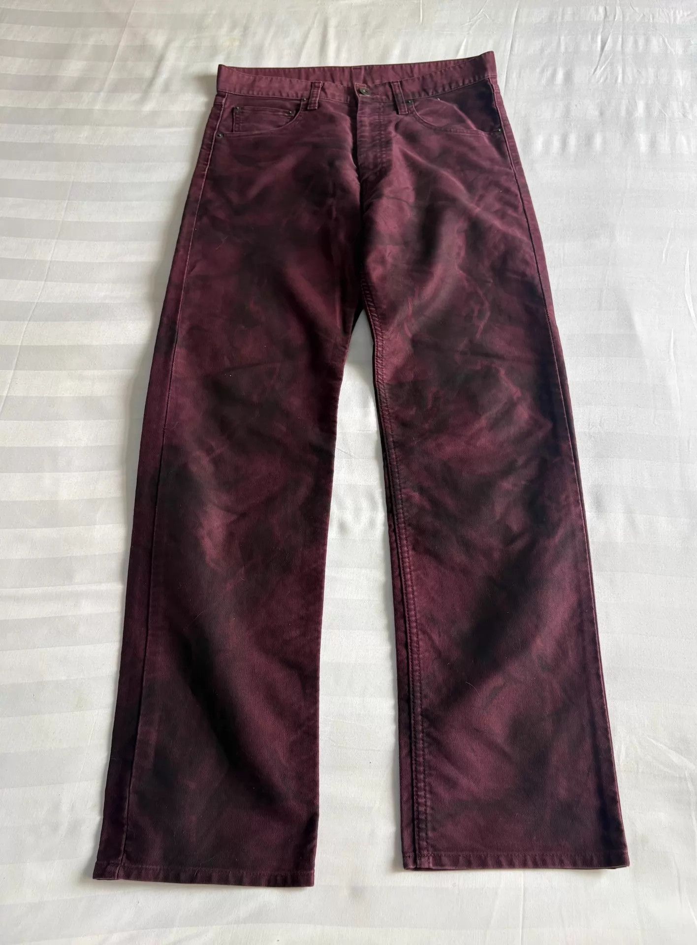 Tornado Mart Tornado Mart Vtg Visual Kei Dye Black/Red Pants Size US 32 / EU 48 - 7 Thumbnail