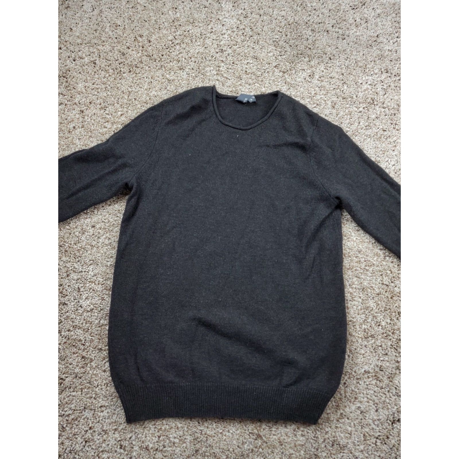 Vince Vince Sweater Mens Small Black Wool Camel Hair Blend Round Neck Pullover Size US S / EU 44-46 / 1 - 3 Thumbnail