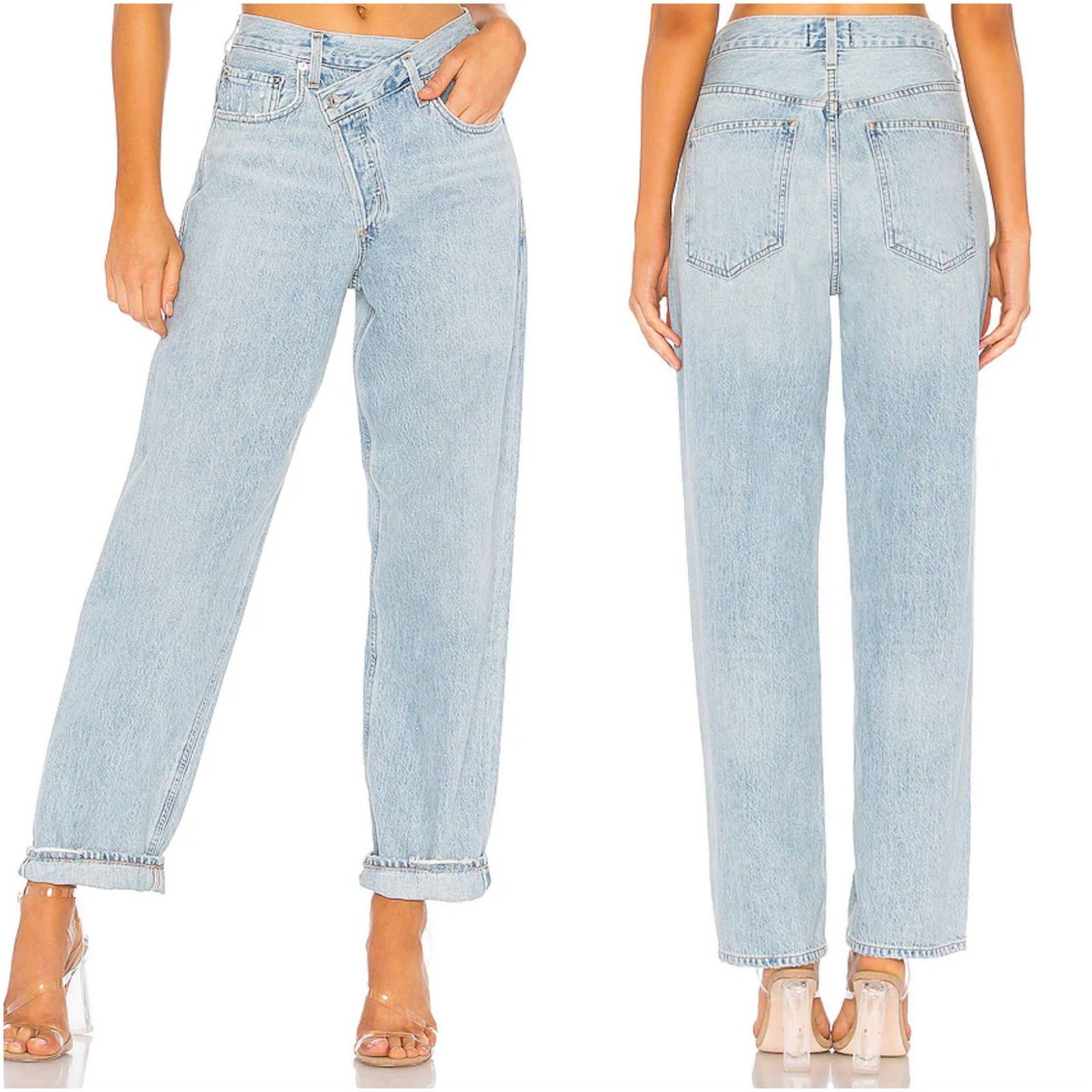 Agolde AGOLDE Criss Cross Straight Jean Suburbia Wash Size 24" / US 00 / IT 34 - 1 Thumbnail