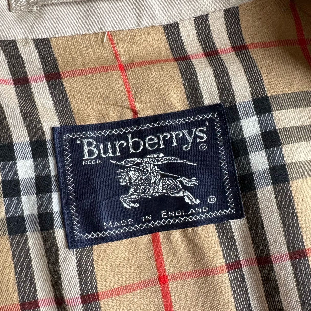 Burberry × Burberry Prorsum × Vintage Vintage Burberry’s Burberry Nova Check Men’s Trench Coat Size US L / EU 52-54 / 3 - 7 Thumbnail