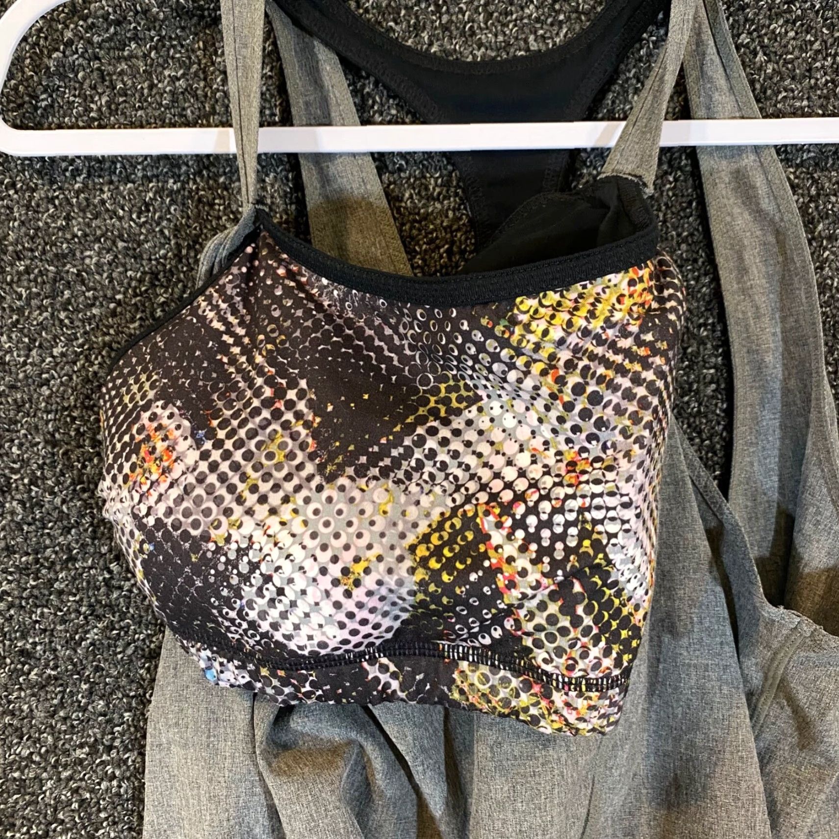 Prana Prana Tank Womens Large Gray Skin Active Racerback Stretch Pacifica Sway Medium Size ONE SIZE - 3 Thumbnail