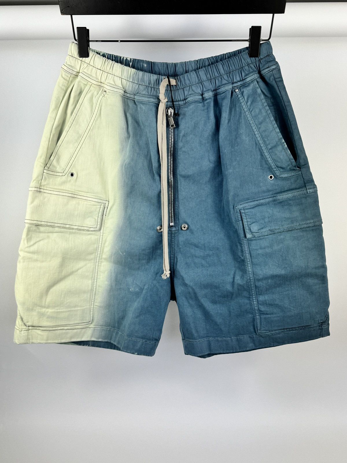 Rick Owens CARGOBELA THOOTHPASTE DEGRADE SHORTS Size US 32 / EU 48 - 1 Thumbnail